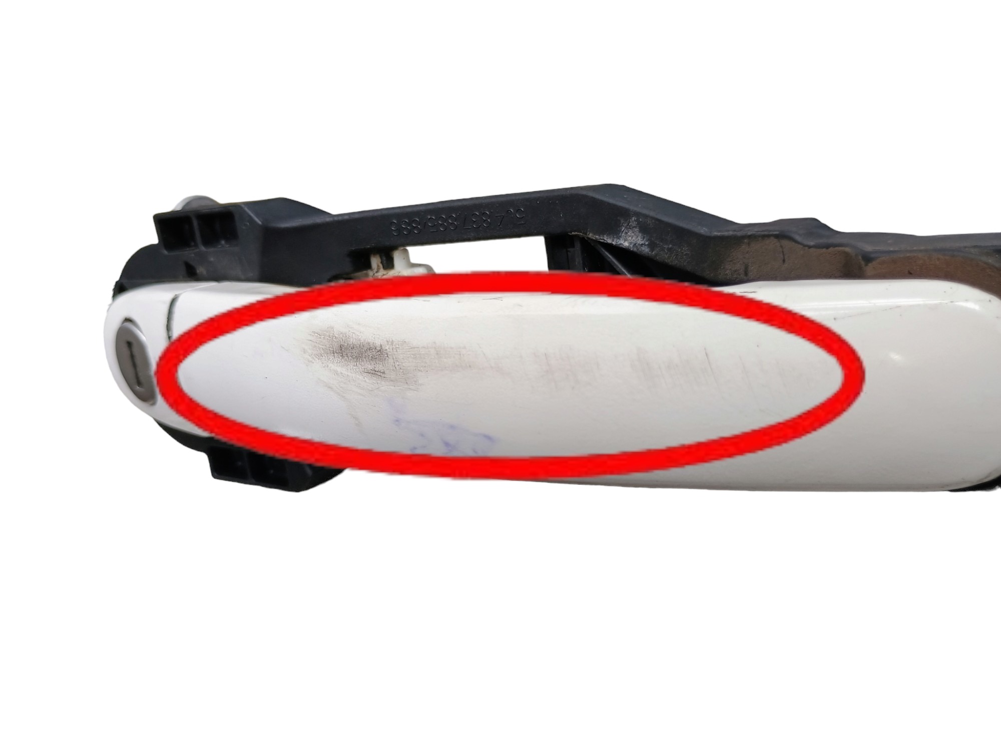 Maçaneta Externa Traseira Direita Vw Fox 2017 C/detalhe  Branco Traseira 3