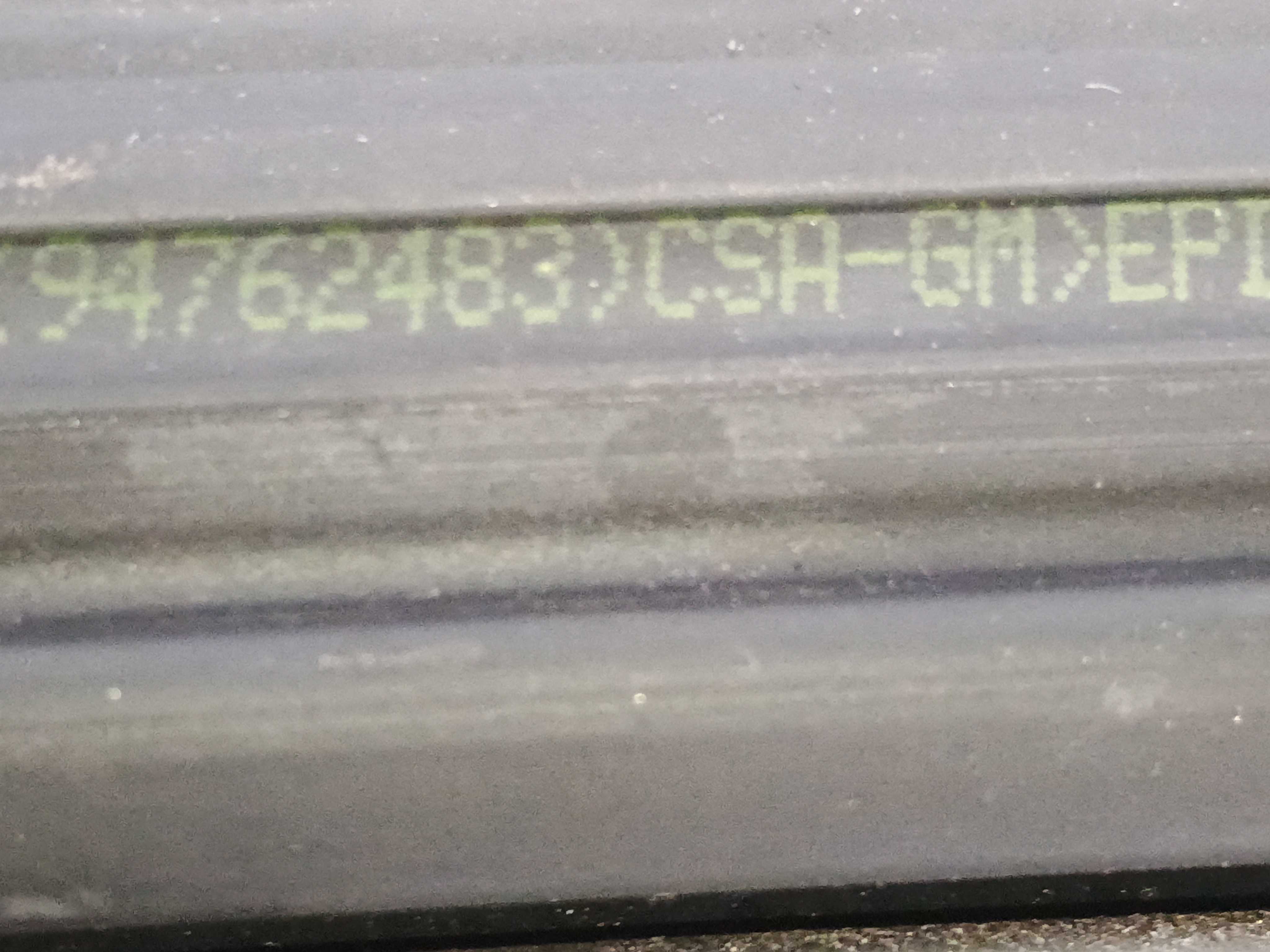 Borracha Guia Vidro Porta Traseira Esquerda Gm Onix 1.0 2017 3