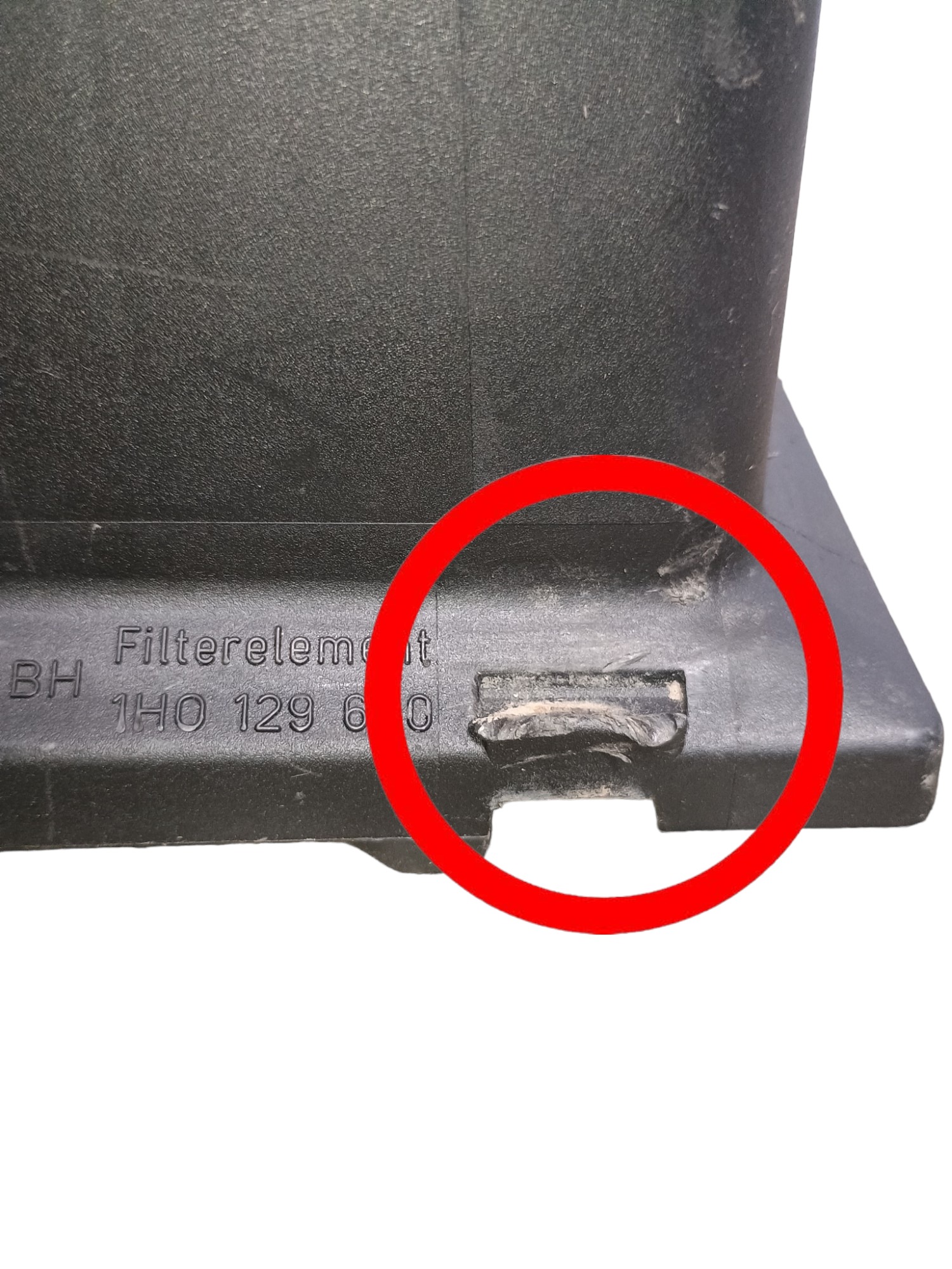Tampa Caixa Filtro De Ar Vw Gol 1995 Com Detalhes 1h0129607 5