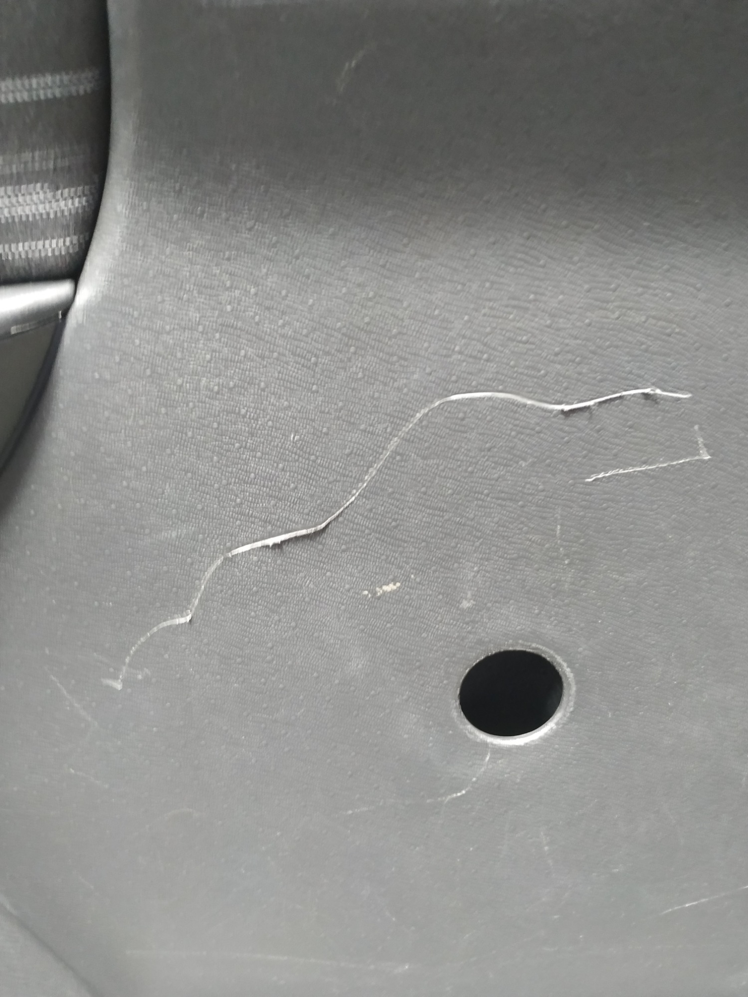 Forro Porta Traseiro Esquerdo Gm Celta 2008 Com Detalhe Cinza 3