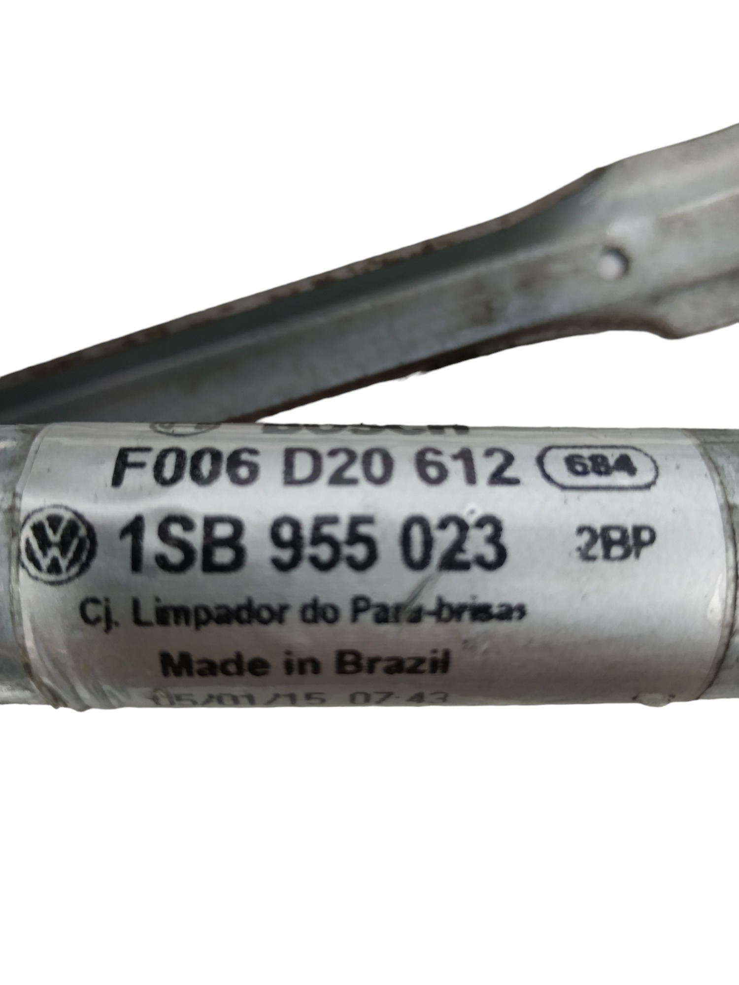 Máquina Limpador Parabrisa Dianteiro Vw Up 2015 3