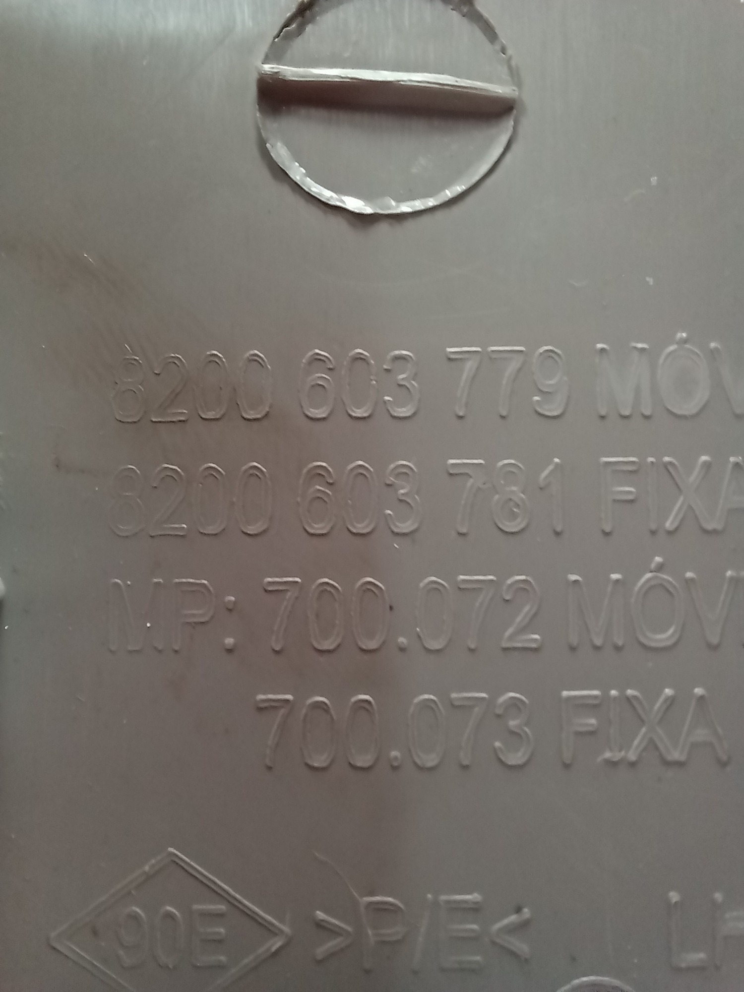 Moldura Coluna Cinto Esq Logan Expression 2012 8200603779 4