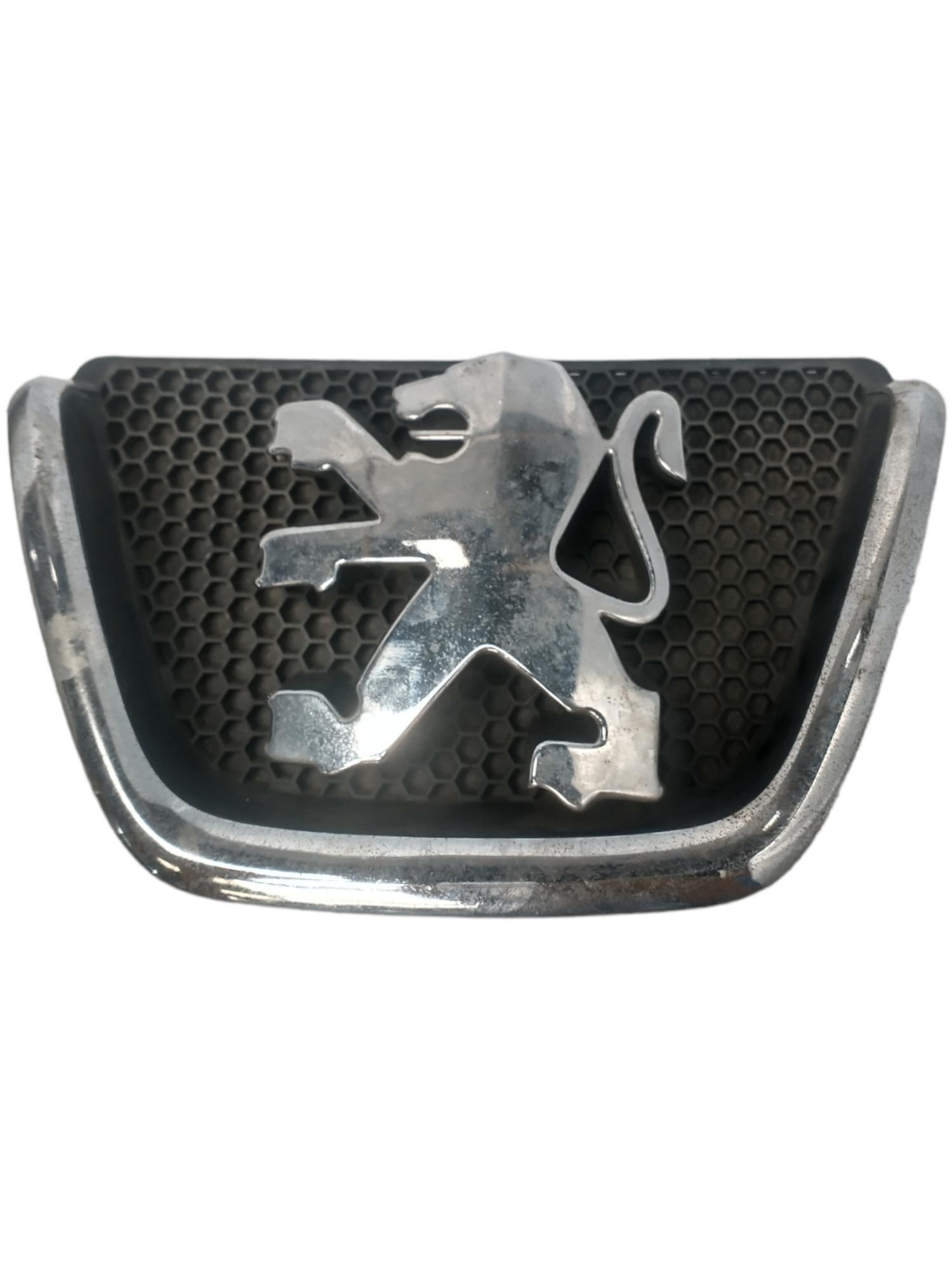 Emblema Grade Dianteira Peugeot 206 Sw 2006 9628688677 Prata