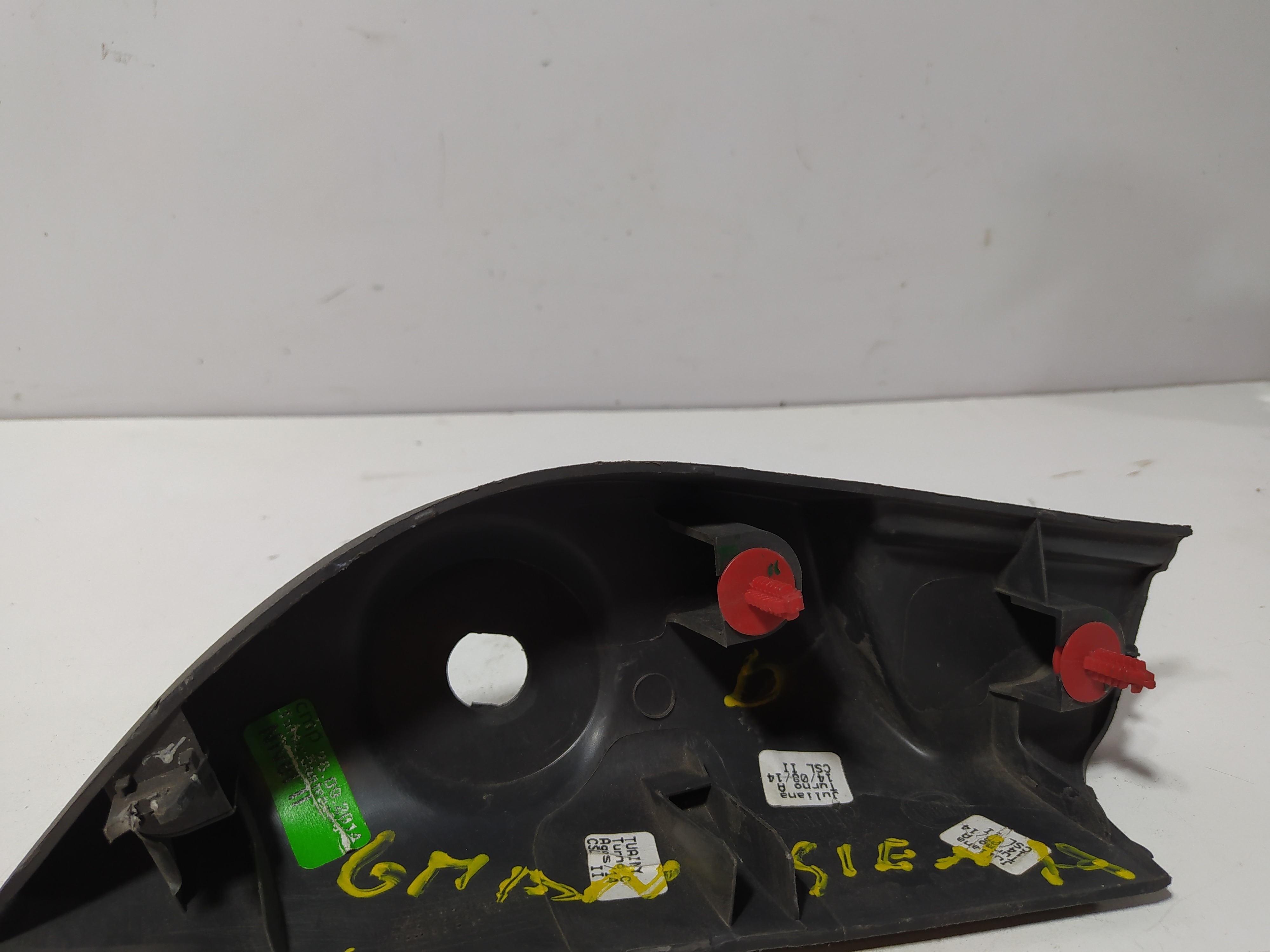 Acabamento Interno Retrovisor Direito Fiat Grand Siena Cinza 1