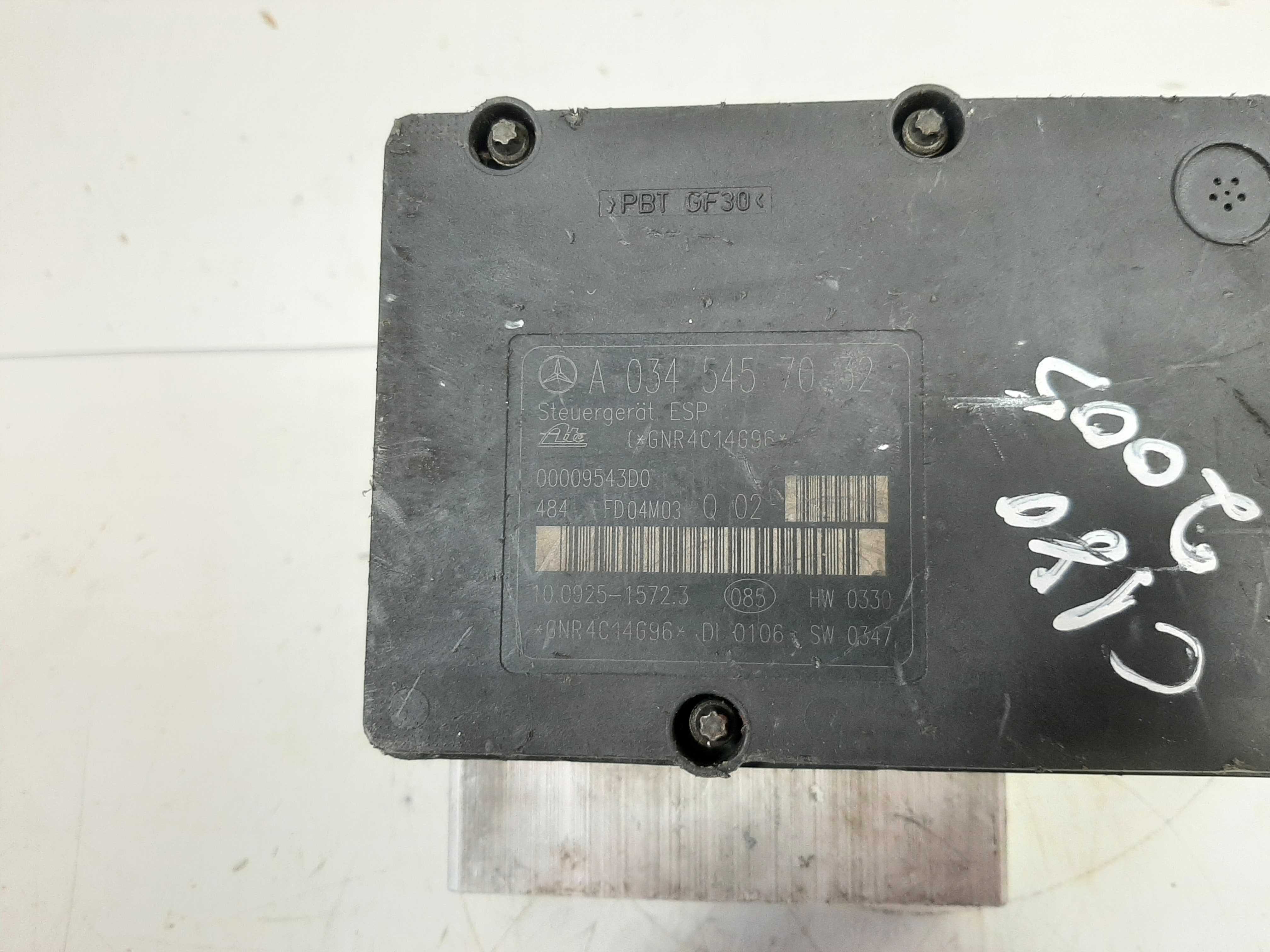 Módulo Abs Mercedes C180 1.8 00 A 2007 – 0345457032 7