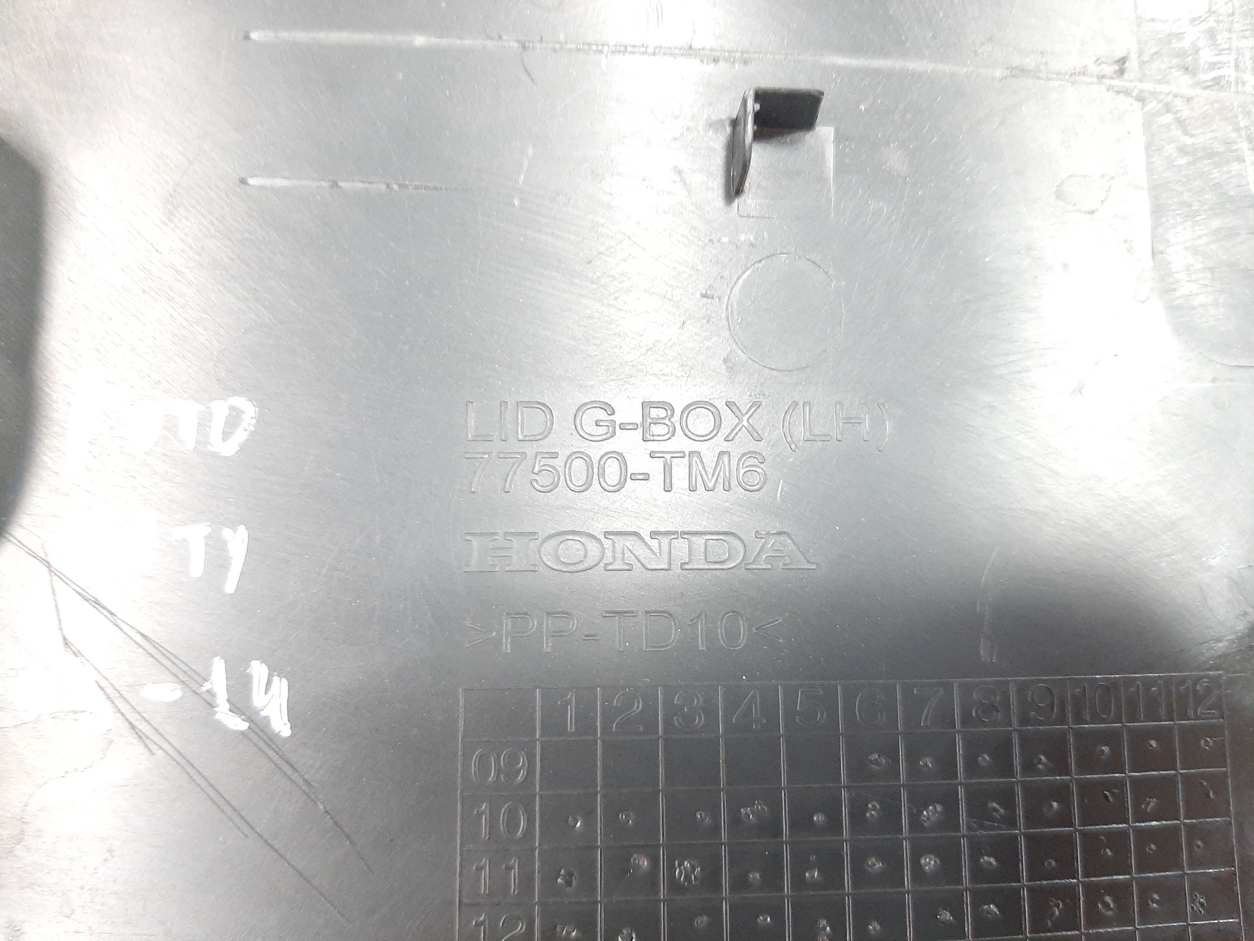 Tampa Porta Luvas Honda City 2009 2010 2011 2012 2013 A 2014 7