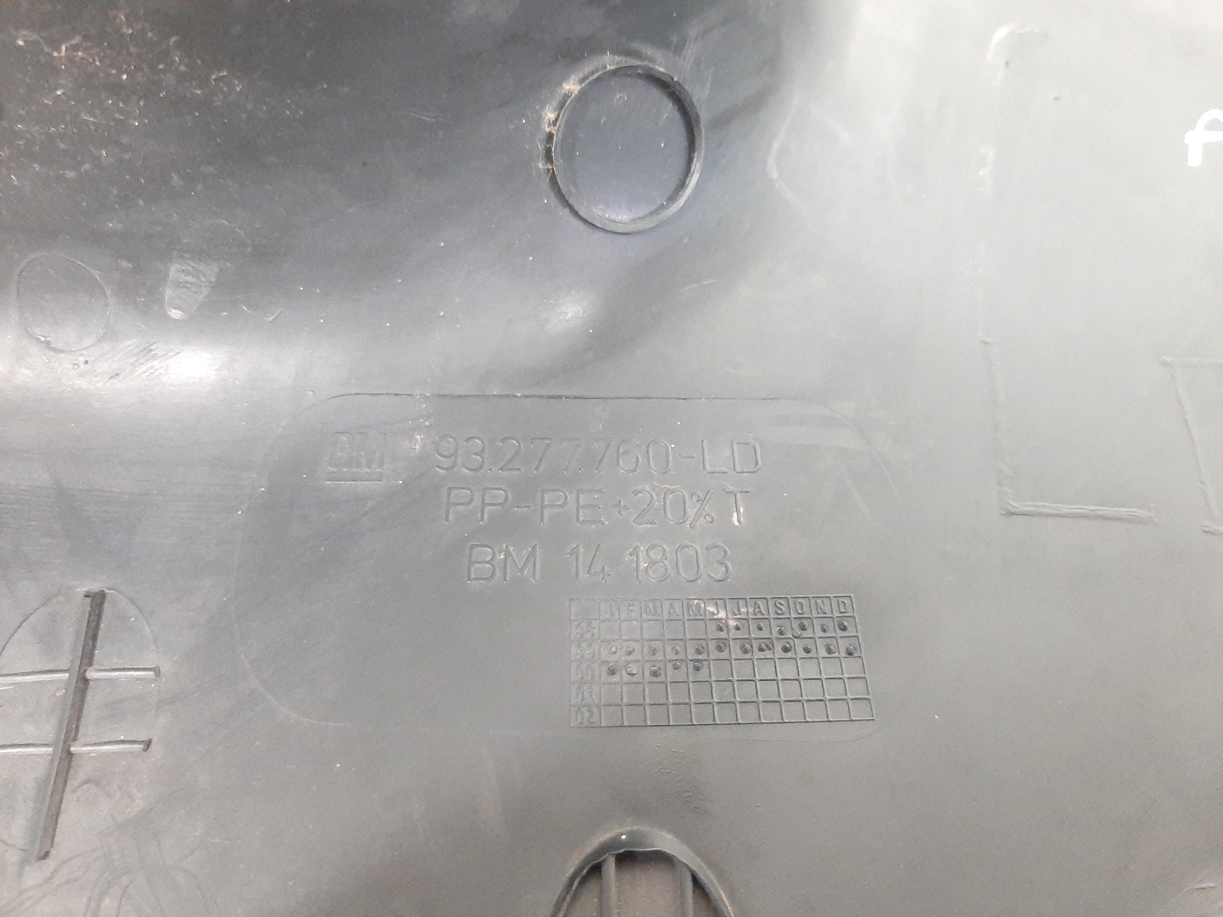 Moldura Inferior Coluna Direita Astra 1998 A 2012 93277760 8