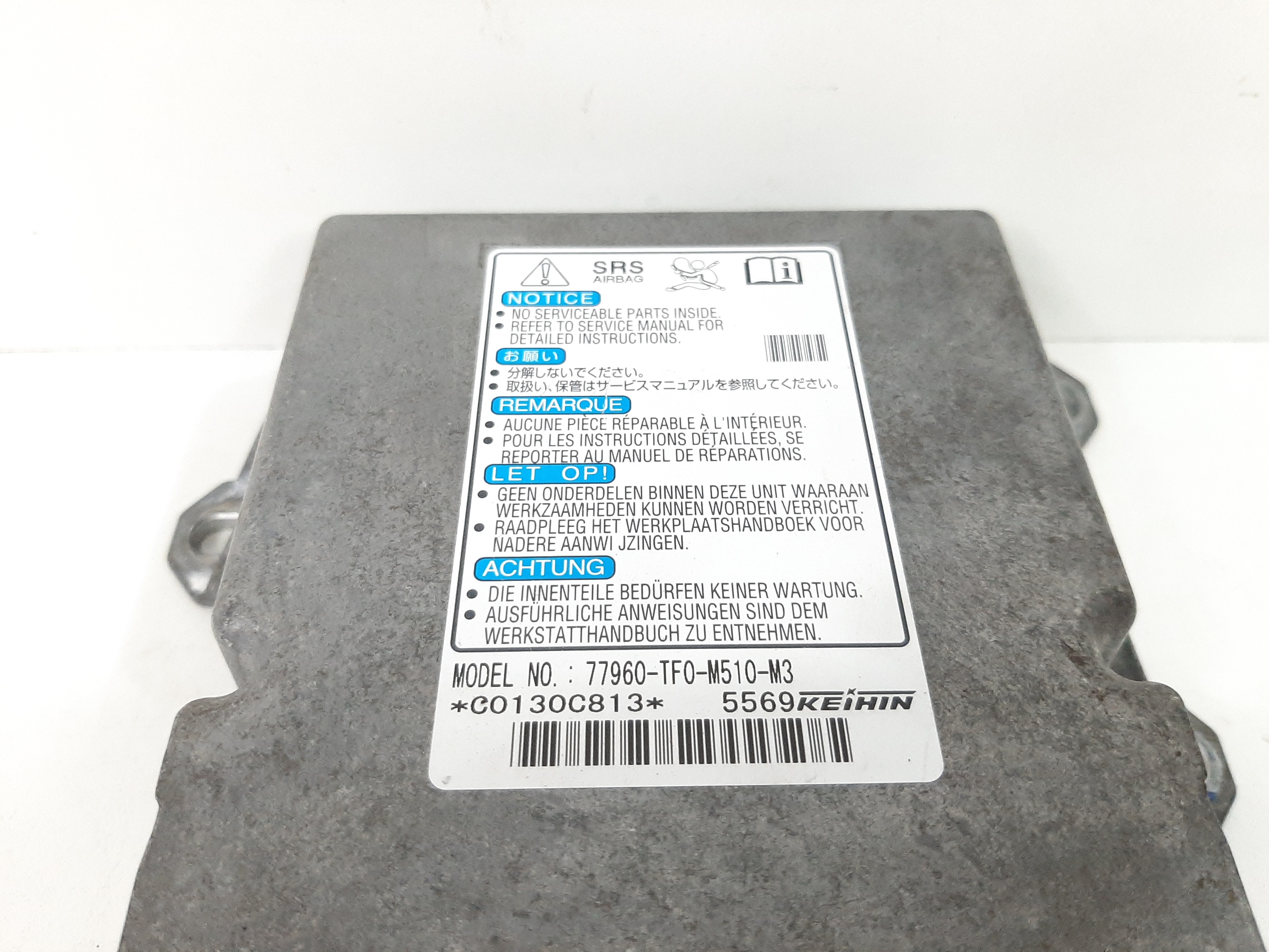 Modulo airbag honda fit 361 código 77960TF0Y420M3 7