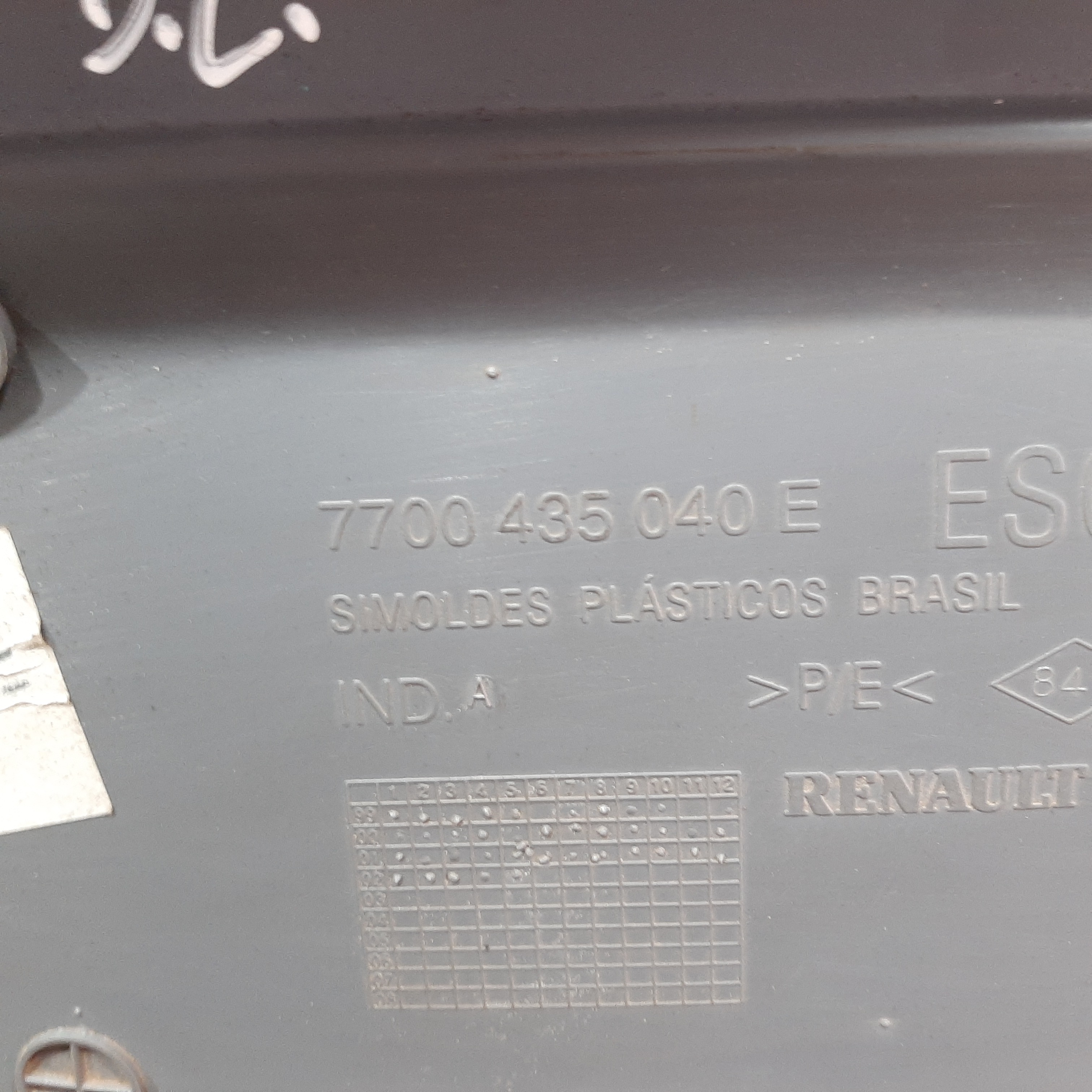 Forro Porta Dianteira Esquerda Renault Clio 2000 2001 A 2004 7