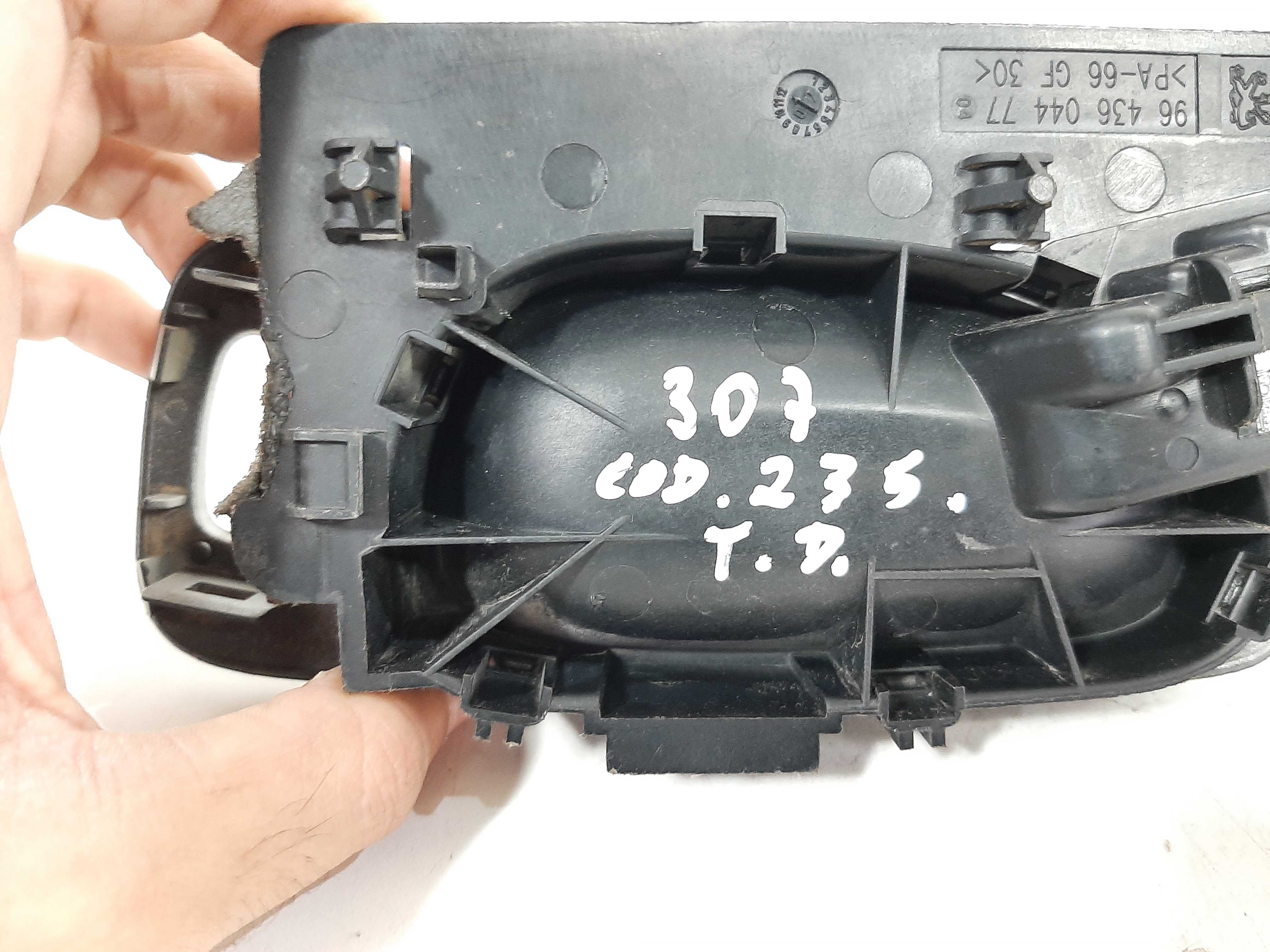 Maçaneta Interna Traseira Direita Peugeot 307 2009 Original 9