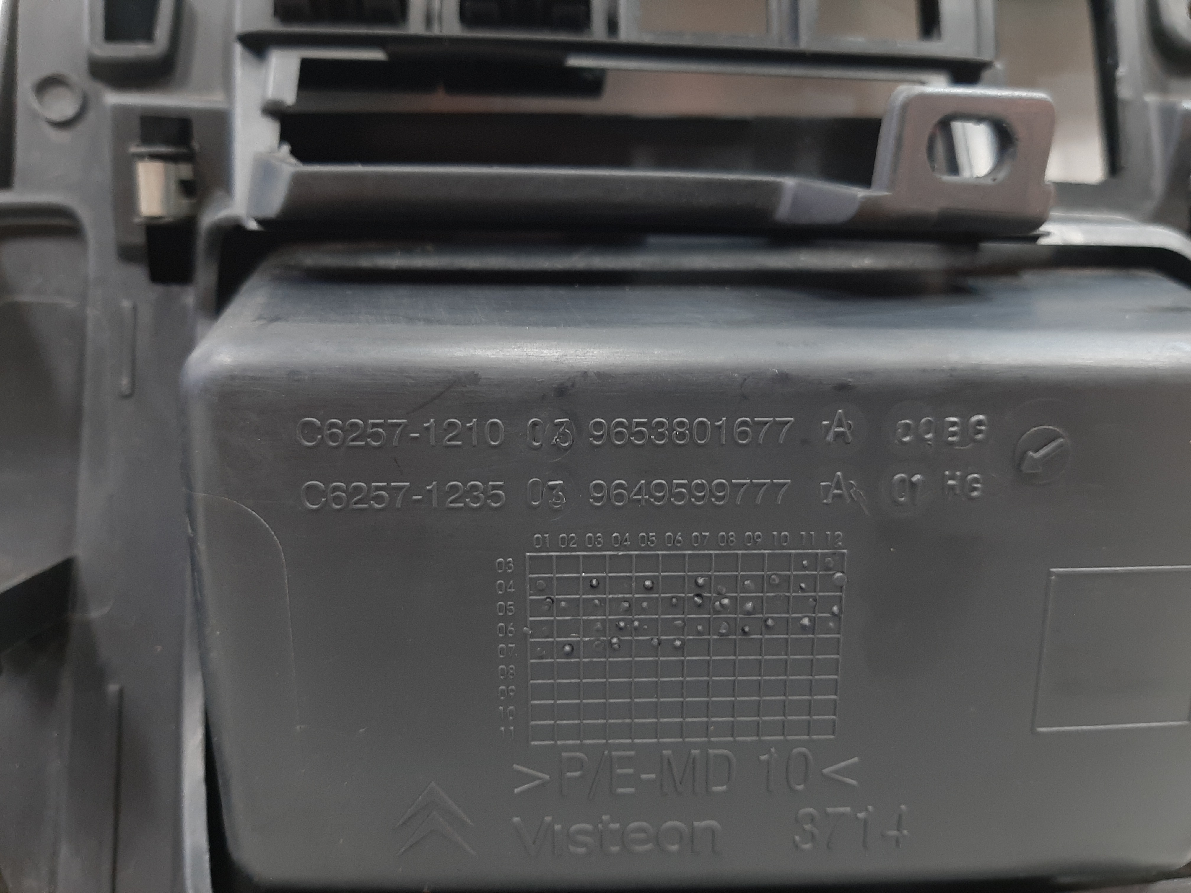 Moldura Inferior Coluna Direção Citroen C4 2008 2009 A 2013 7
