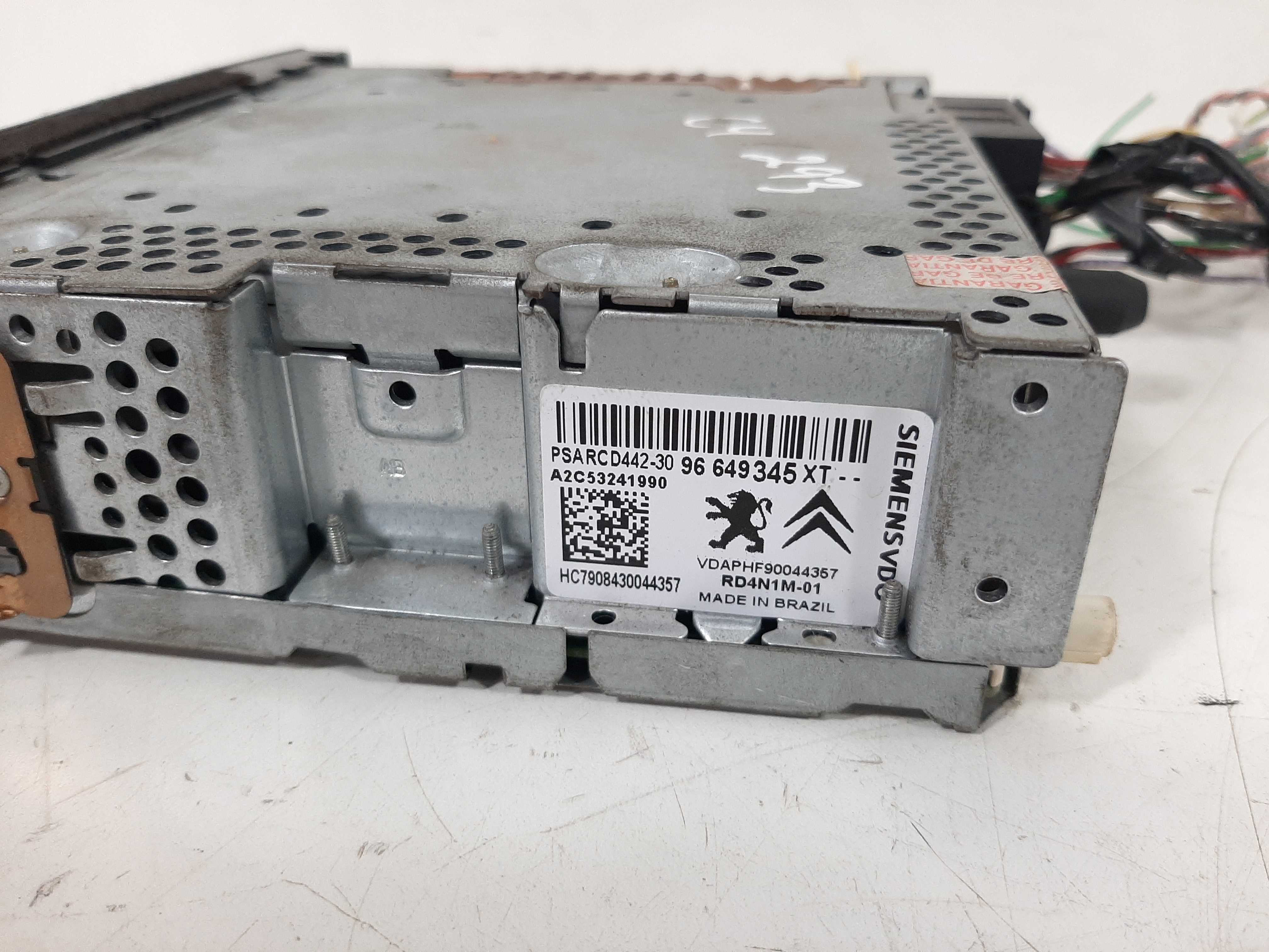 Rádio Som Cd Player C4 Hatch Pallas 2007 A 2013 Bloqueado 10