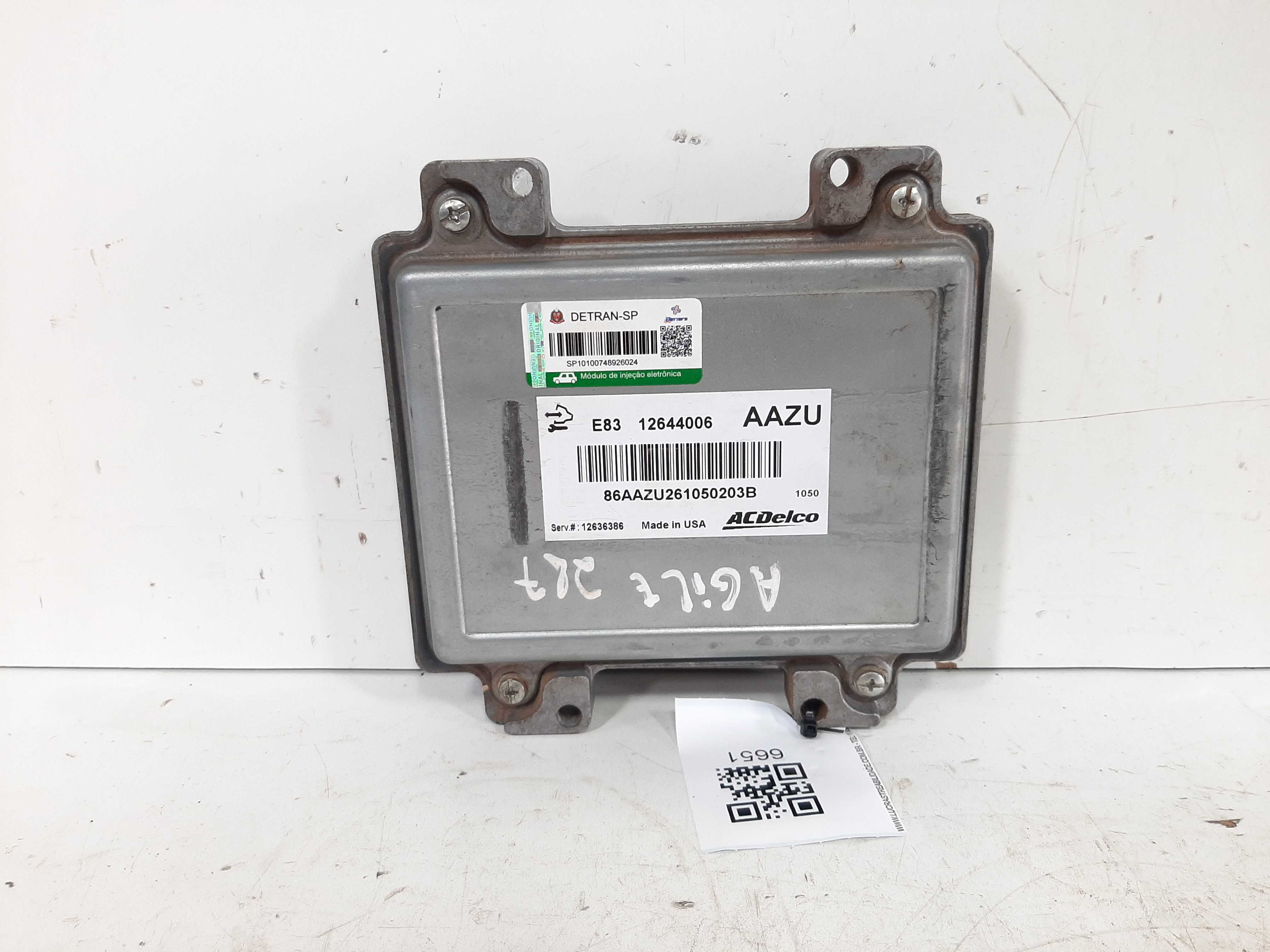 Modulo Injeção Agile Montana 1.4 Flex 2009 A 2014 Bloqueado 1