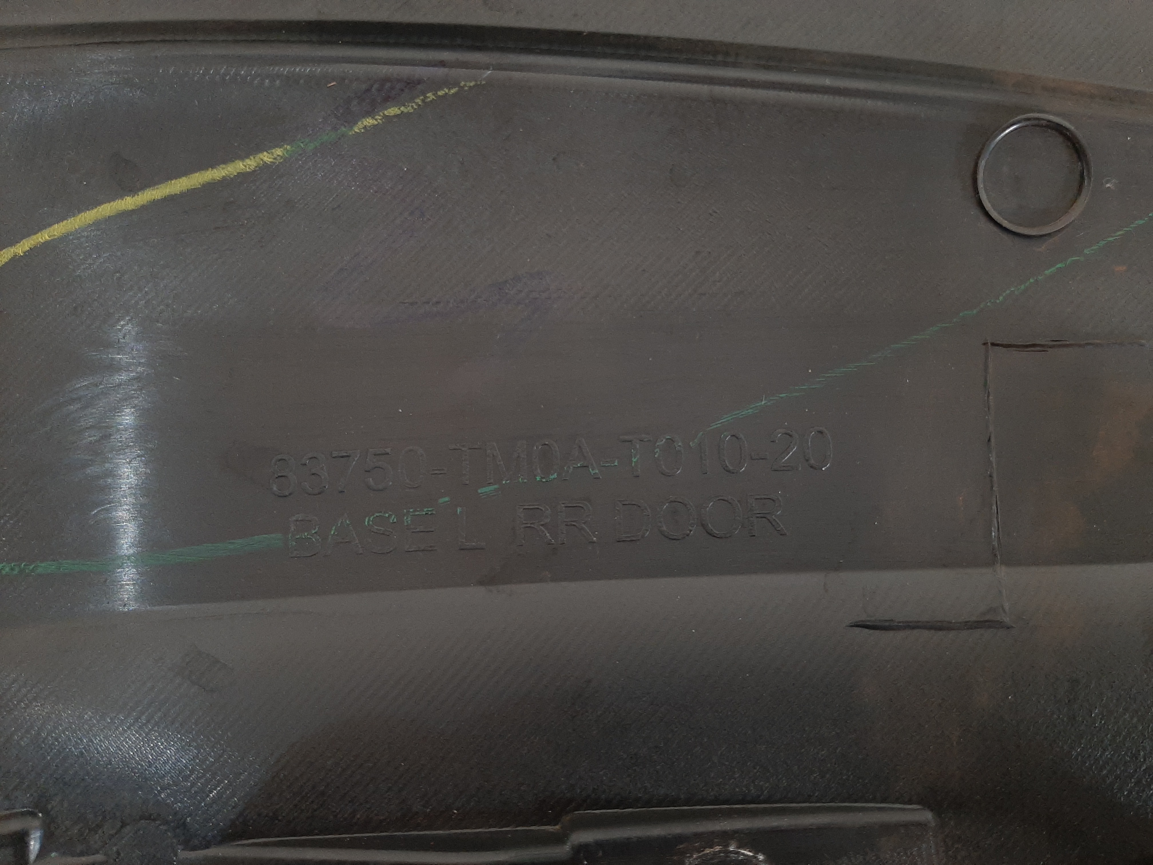 Forro Porta Traseiro Esquerdo Honda City 2008 2009 A 2014 8