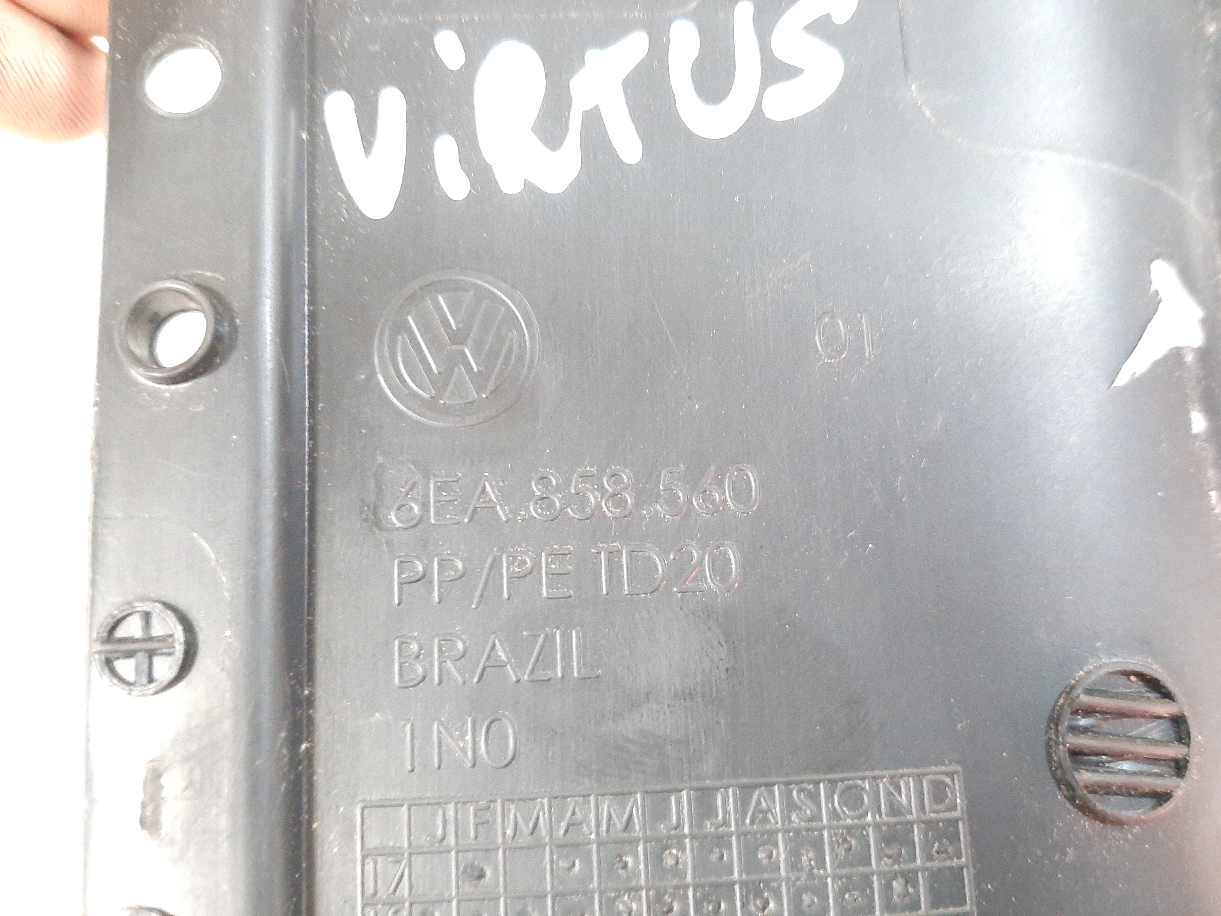 Acabamento Superior Coluna Direção Vw Virtus 2018 2019 2022 7