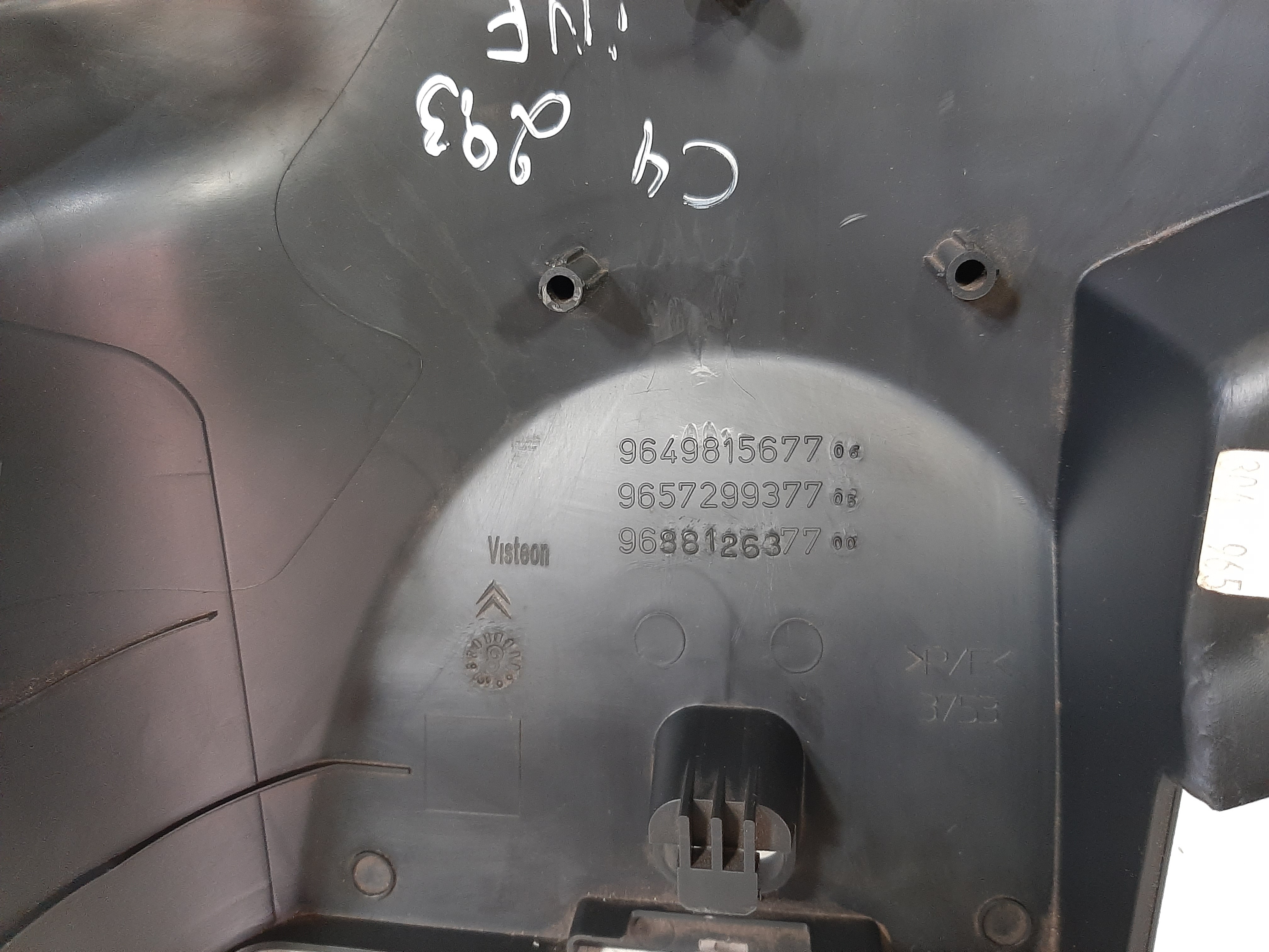 Moldura Inferior Coluna Direção Citroen C4 2007 2008 A 2013 8