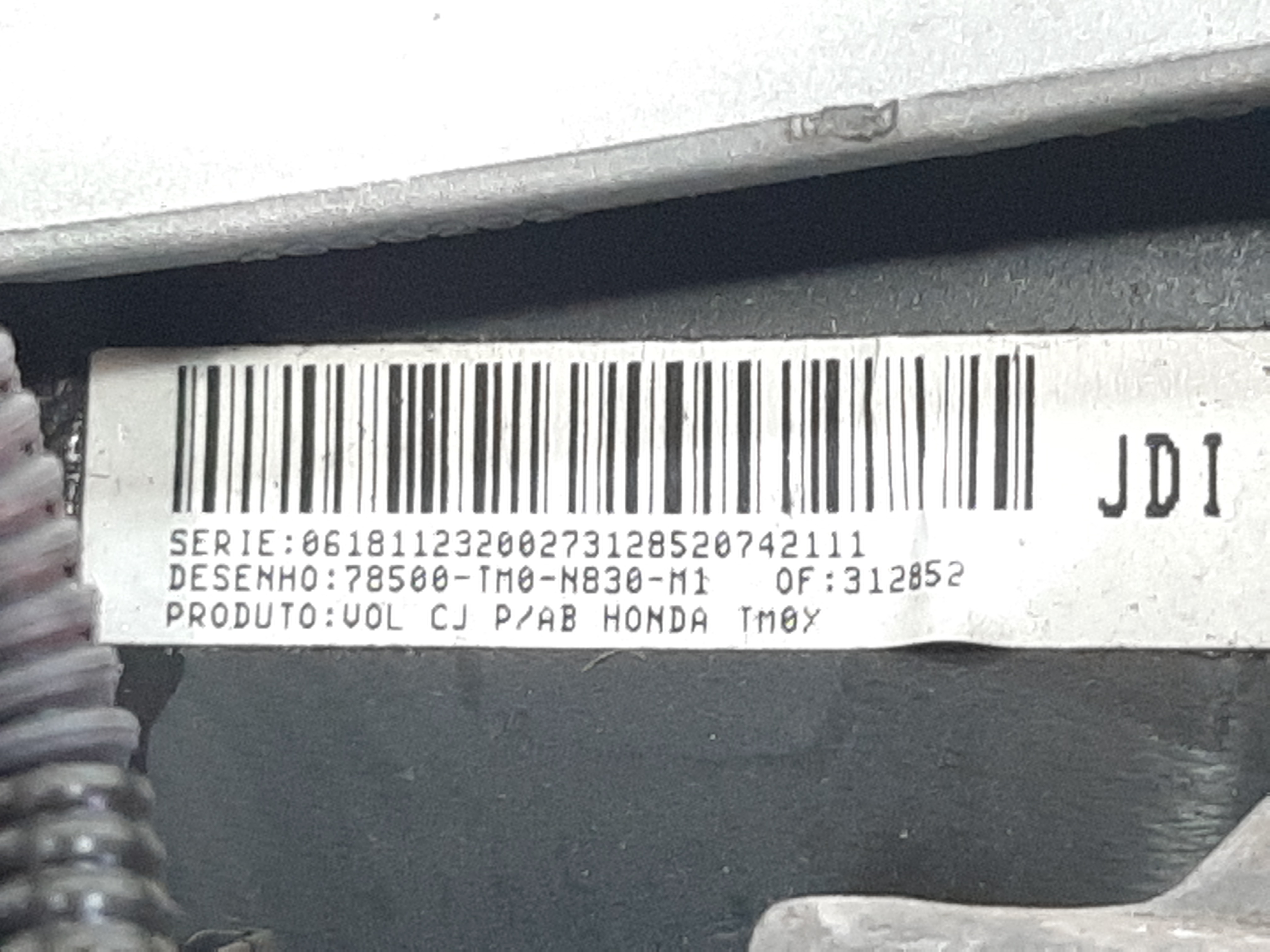 Volante Direção Honda City Fit 2009 A 2014 S/ Bolça F855 5
