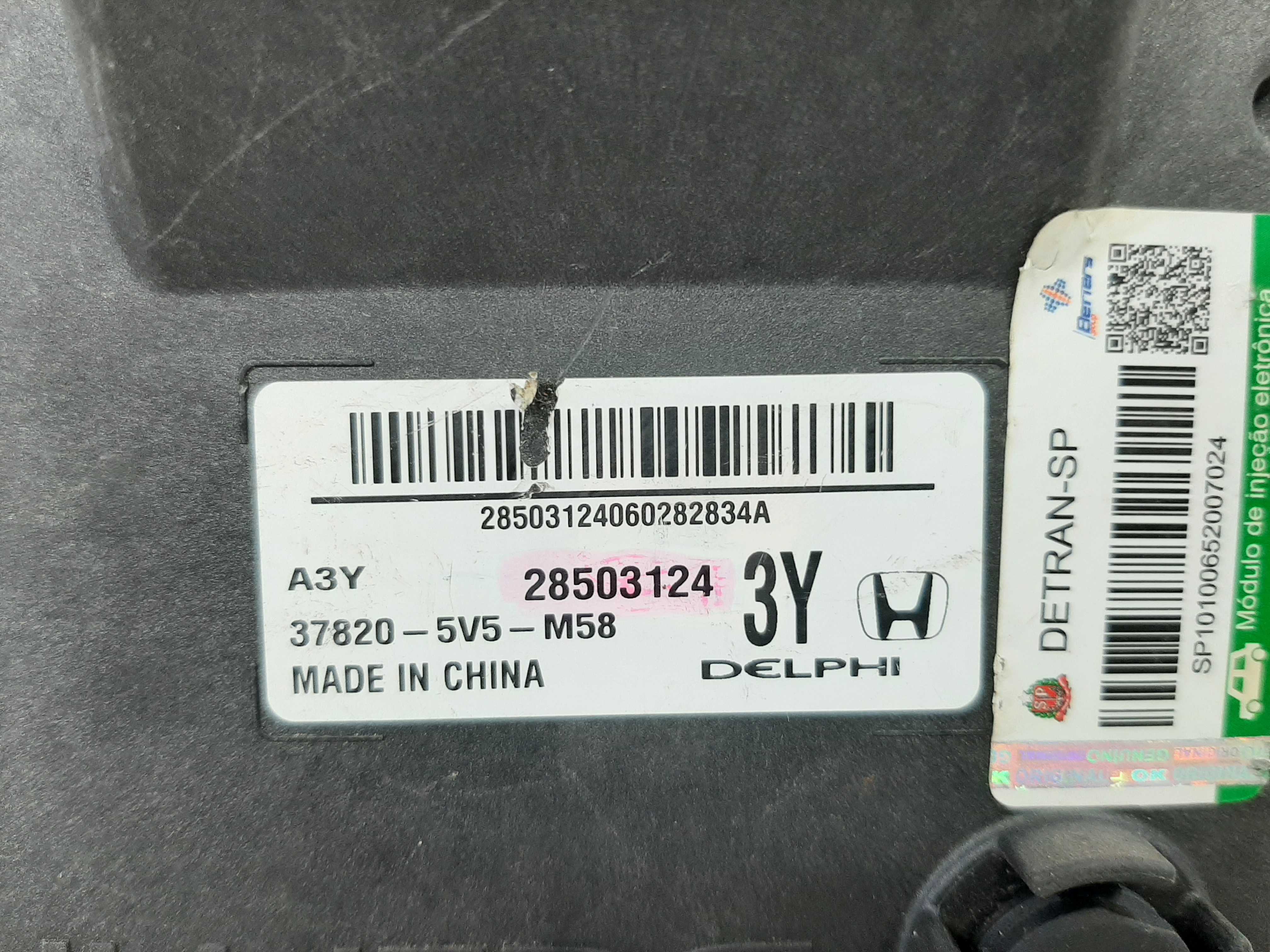 Módulo Injeção Honda Fit 1.5 2015 2016 2017 A 2020 Bloqueado 3