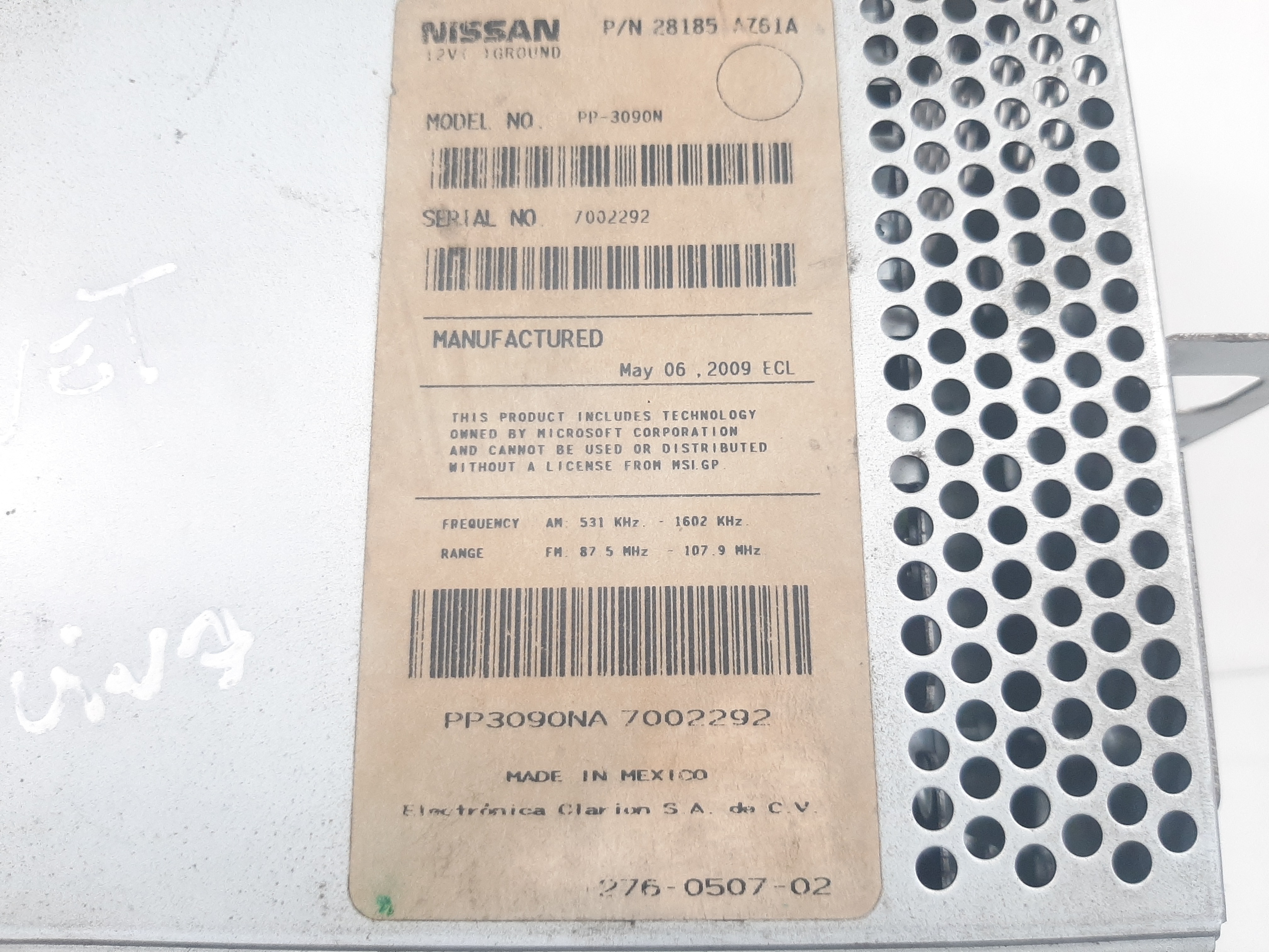 Rádio Som Nissan Livina Tiida March 2008 A 2014 Bloqueado 7