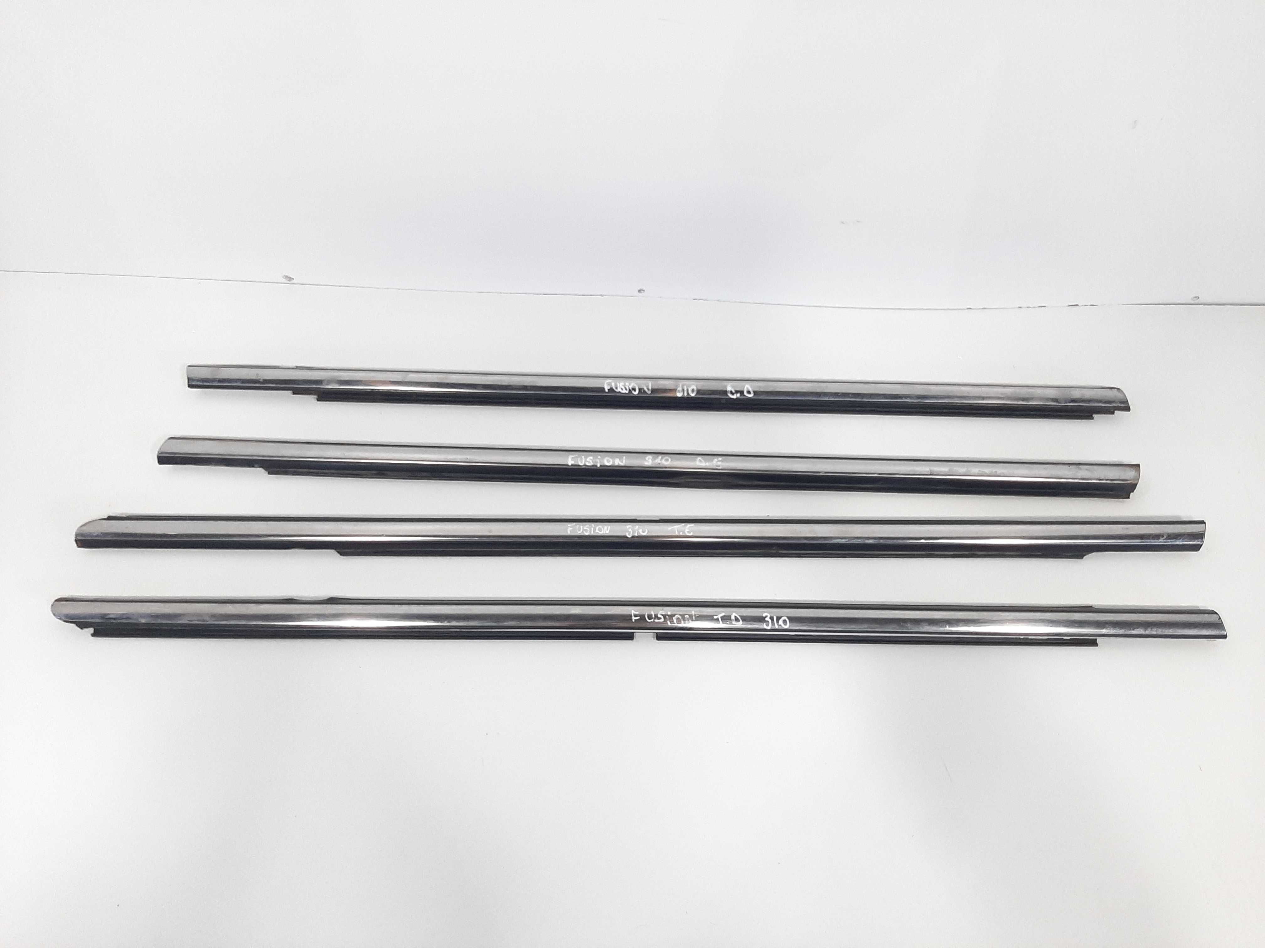 Jogo Kit 4 Frisos Pestanas Portas Ford Fusion 2006 A 2012 1