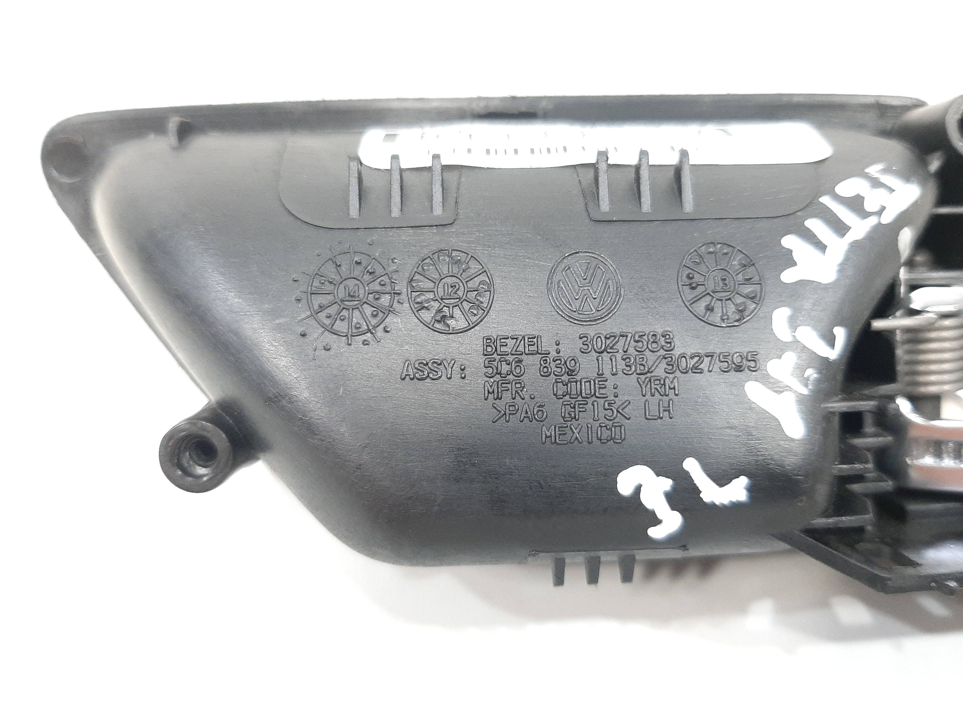 Maçaneta Interna Traseira Esquerda Vw Jetta 2011 2012 A 2017 6