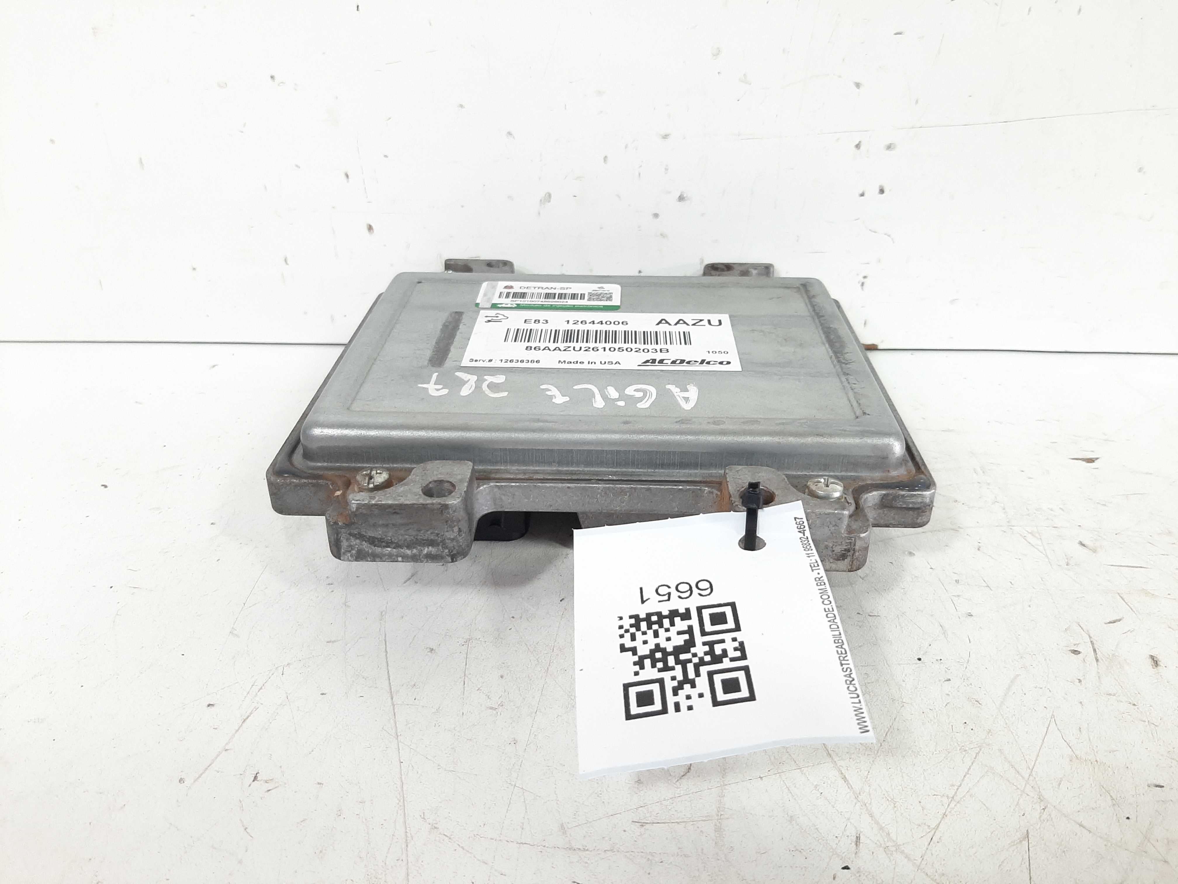 Modulo Injeção Agile Montana 1.4 Flex 2009 A 2014 Bloqueado 2