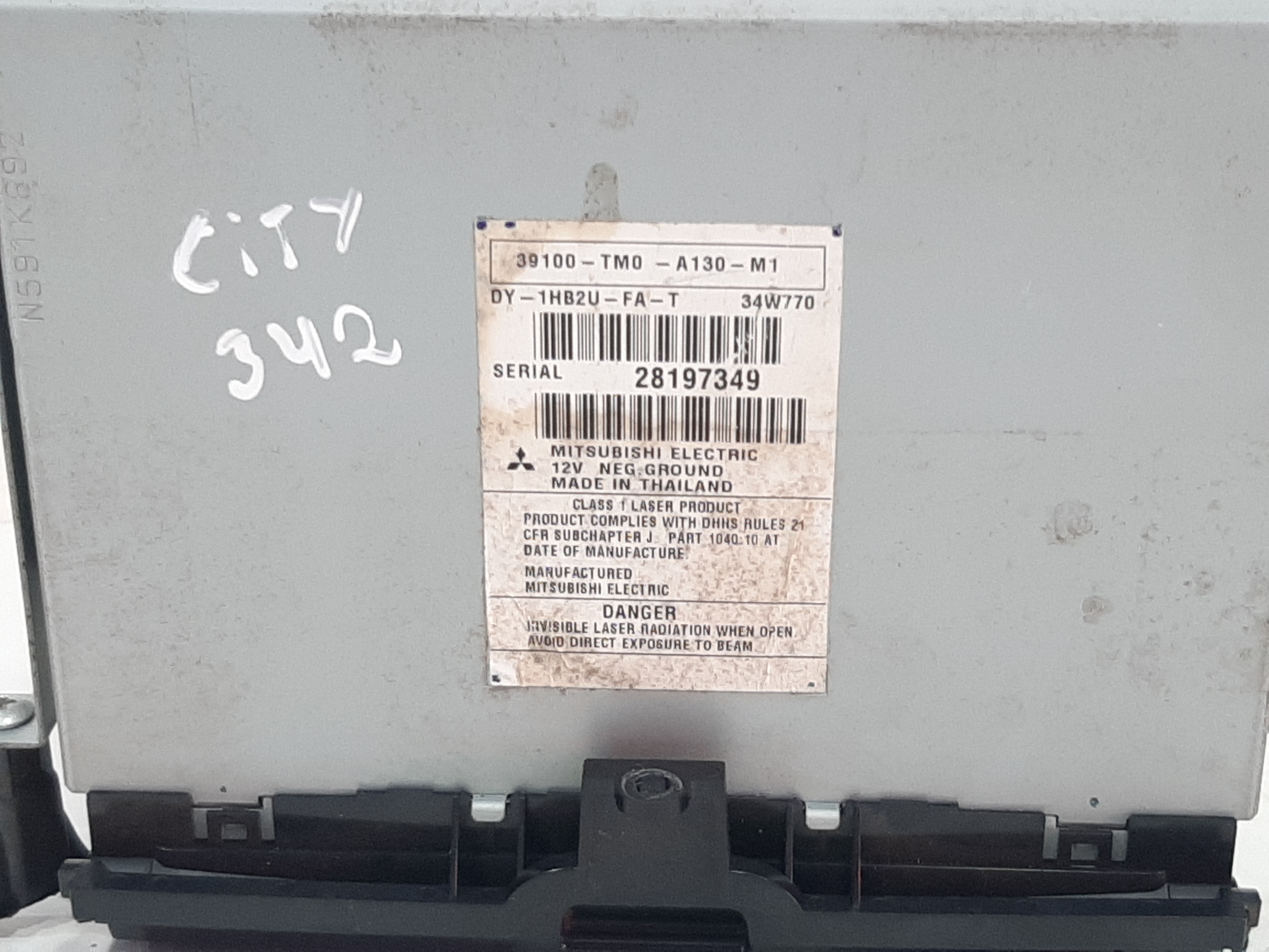 Rádio Som Cd Player Original Honda City 2008 A 2014 Bloq. 1
