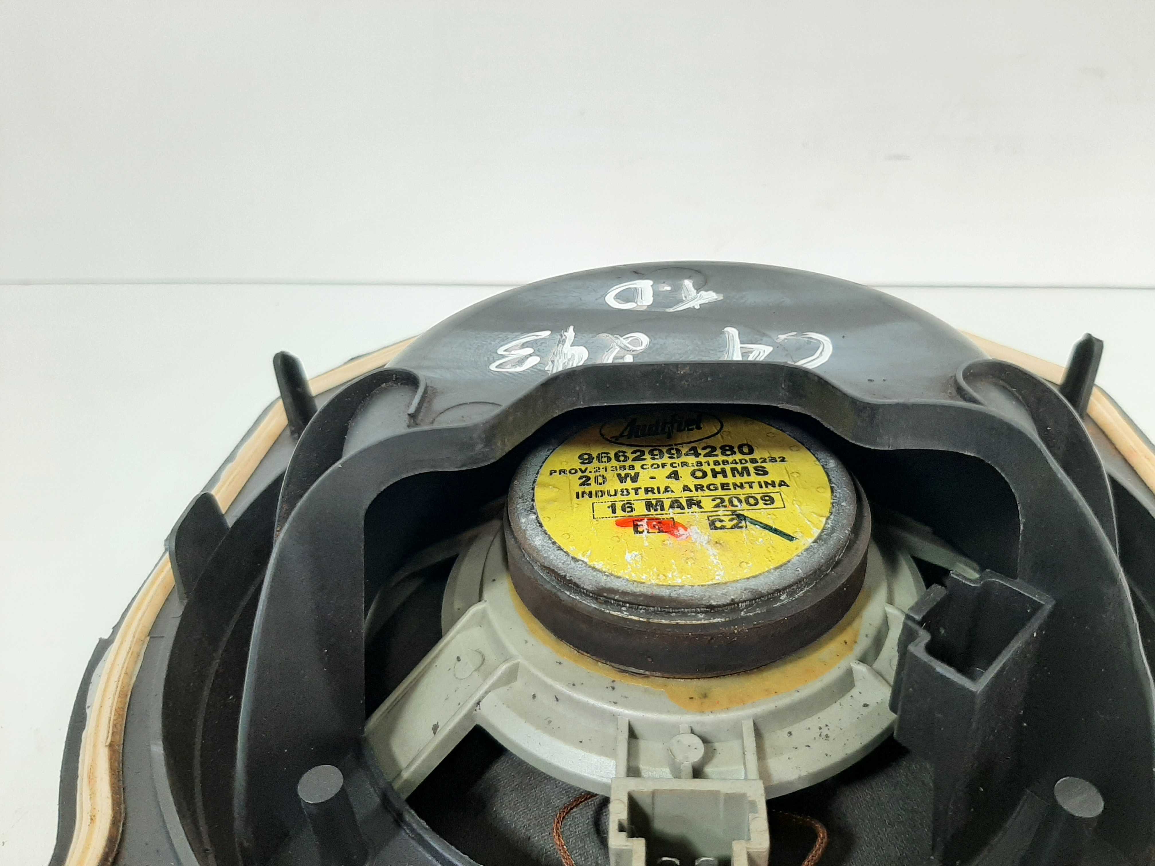 Alto Falante Porta Traseira Direita Citroen C4 2007 A 2013 Preto 3