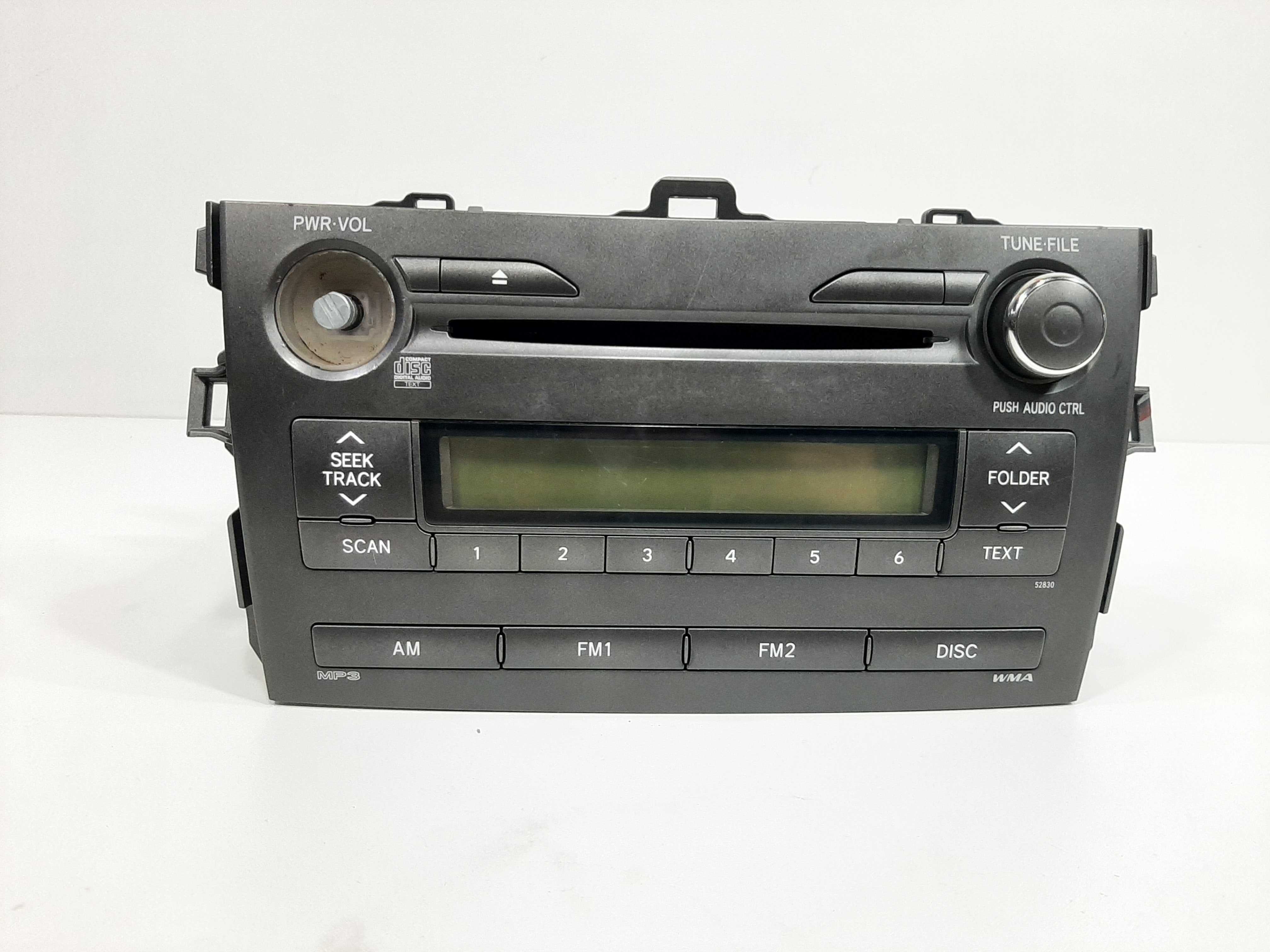 Rádio Som Corolla S/ Botão Ligar/deslig 2011 A 2014 Bloq.