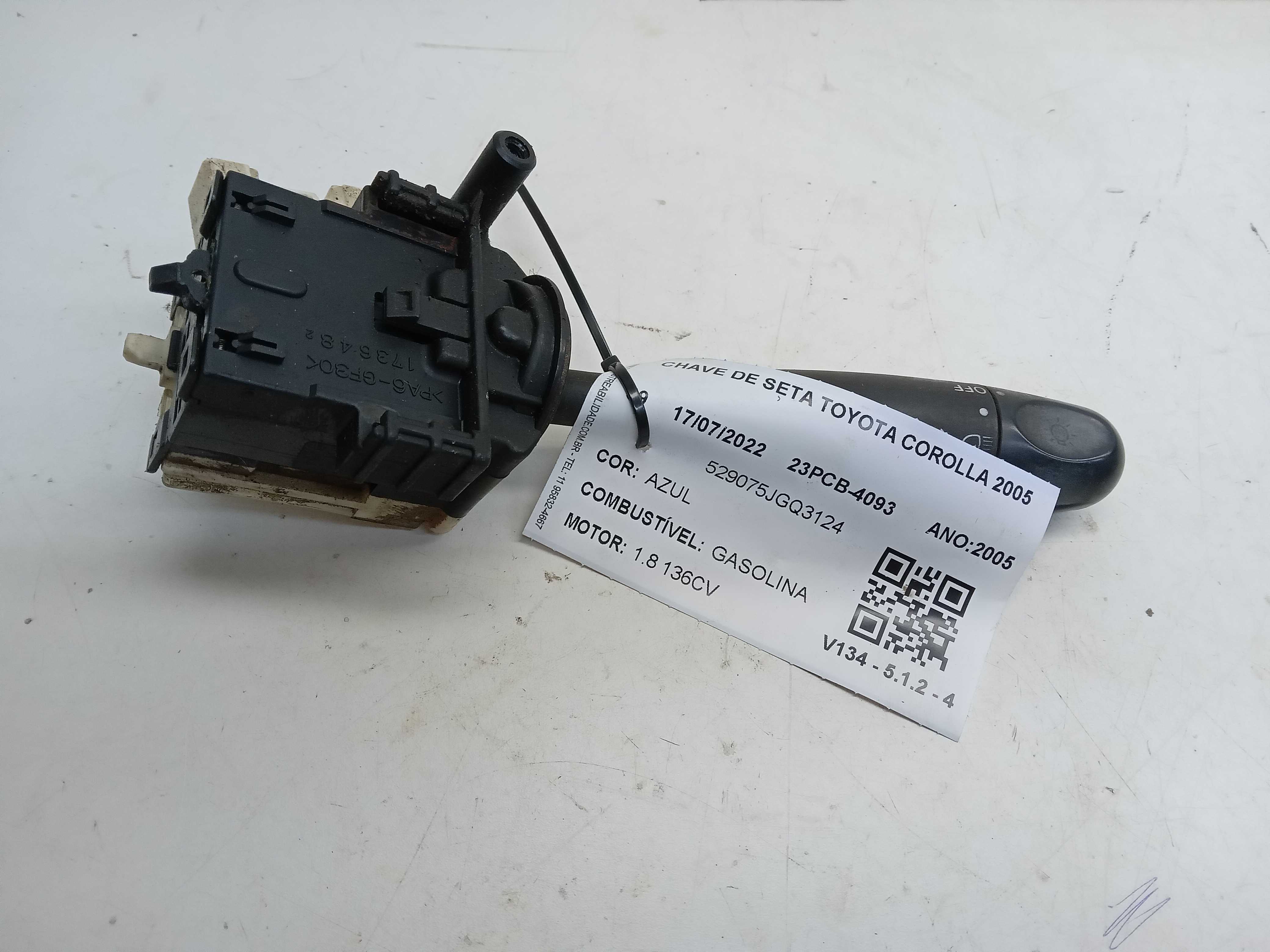 CHAVE SETA TOYOTA COROLLA 2005 2