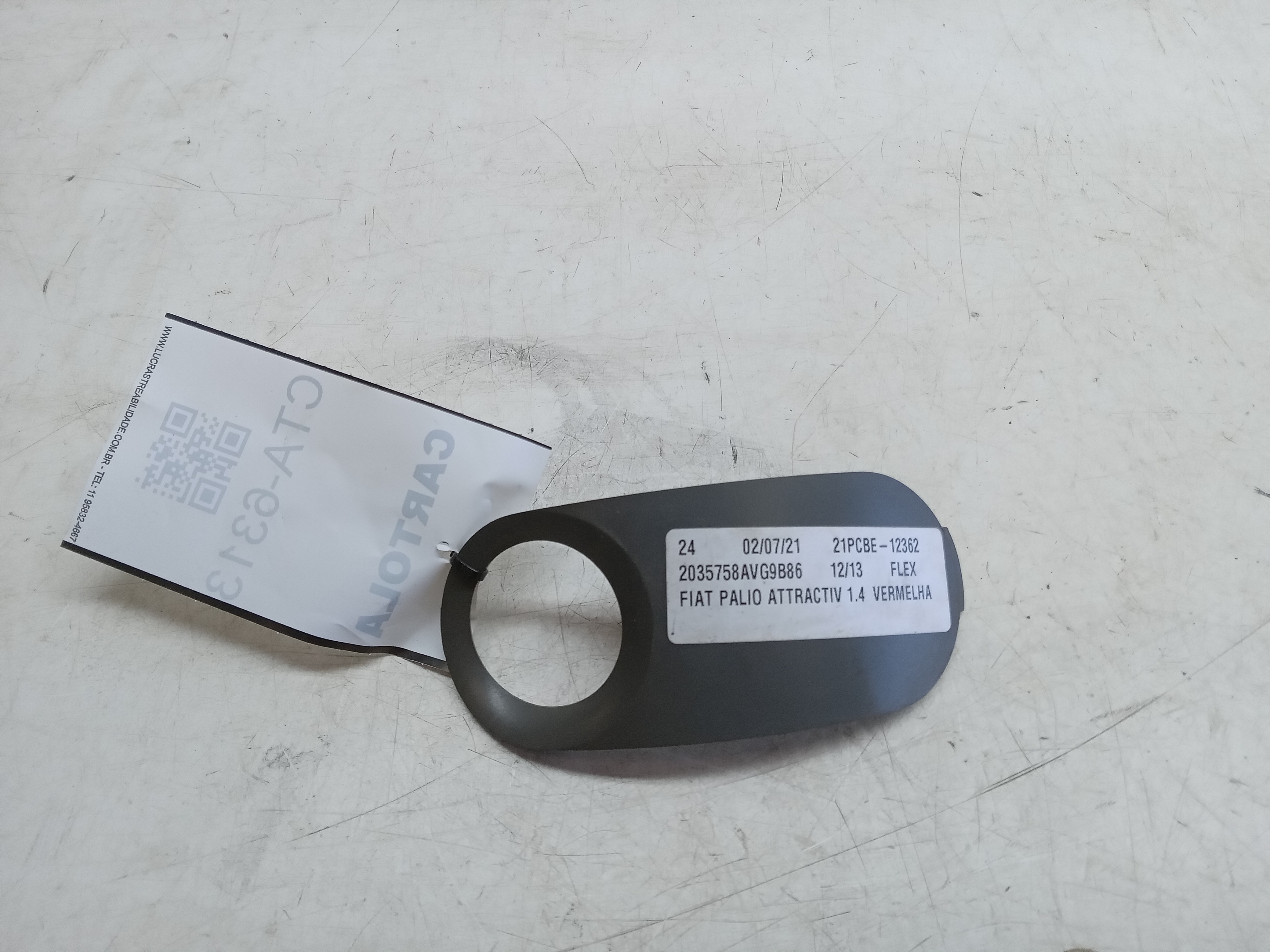 MOLDURA ACABAMENTO CHAVE SETA FIAT PALIO 2012