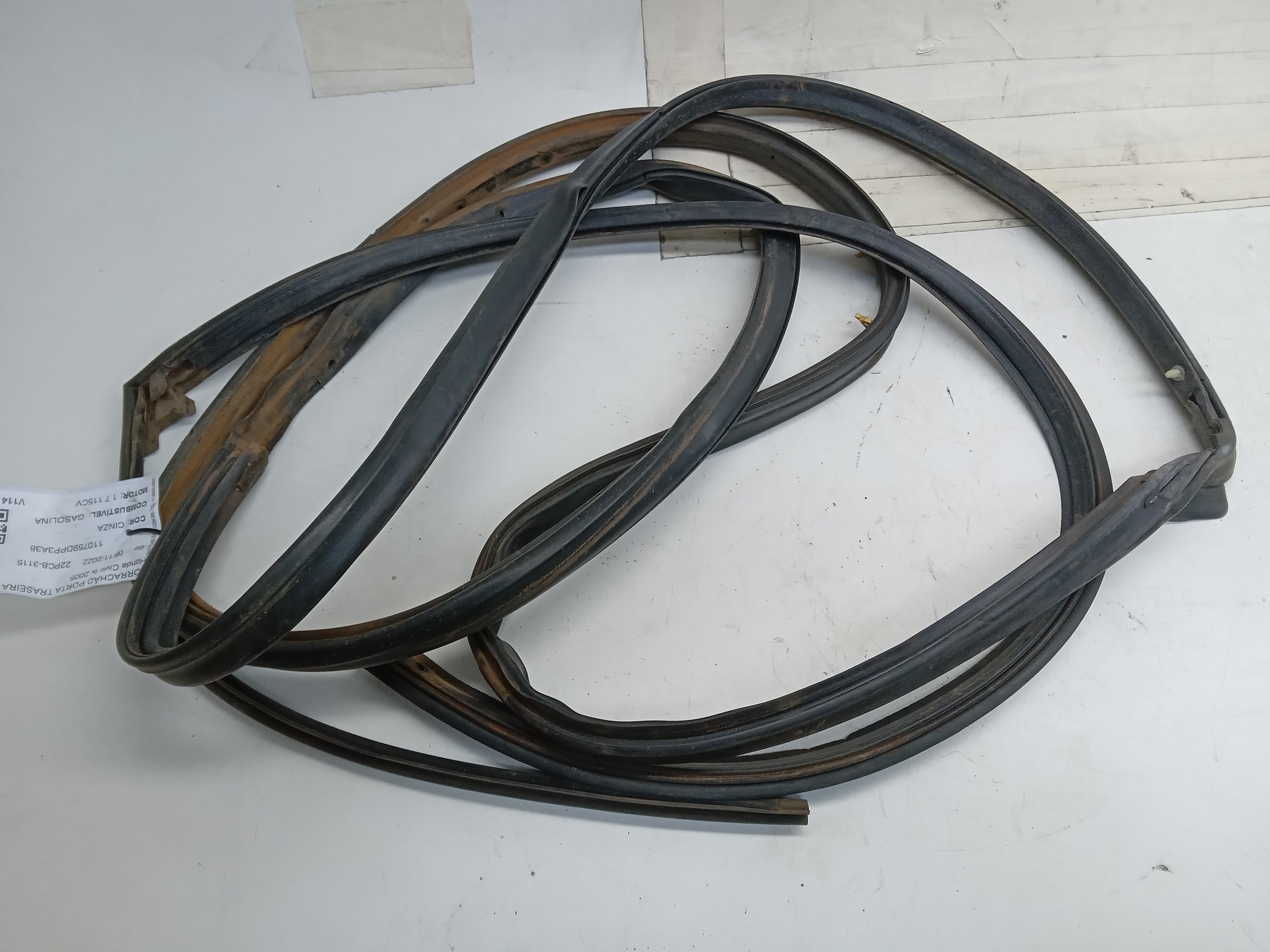 BORRACHA INTERNA PORTA TRASEIRA LE Honda Civic lx 2005