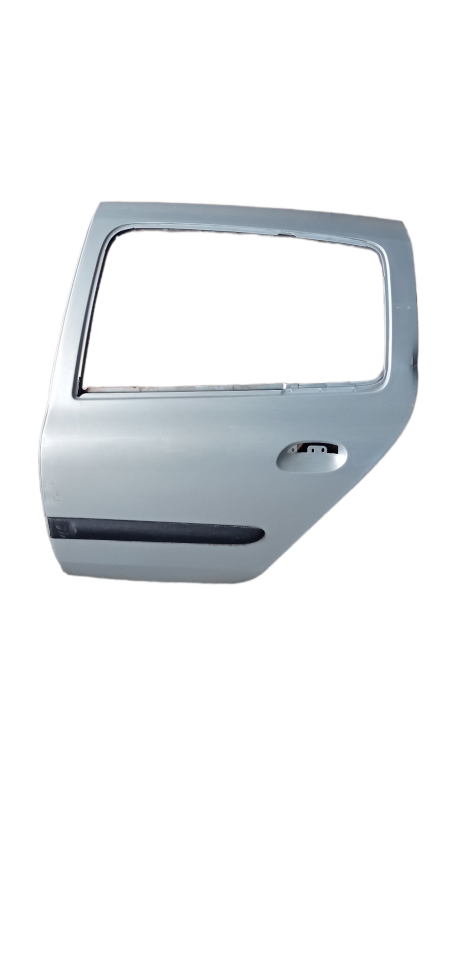 Porta Traseira Esquerda Renault Clio 2009 Para Recuperar Traseira Esquerda Prata 1