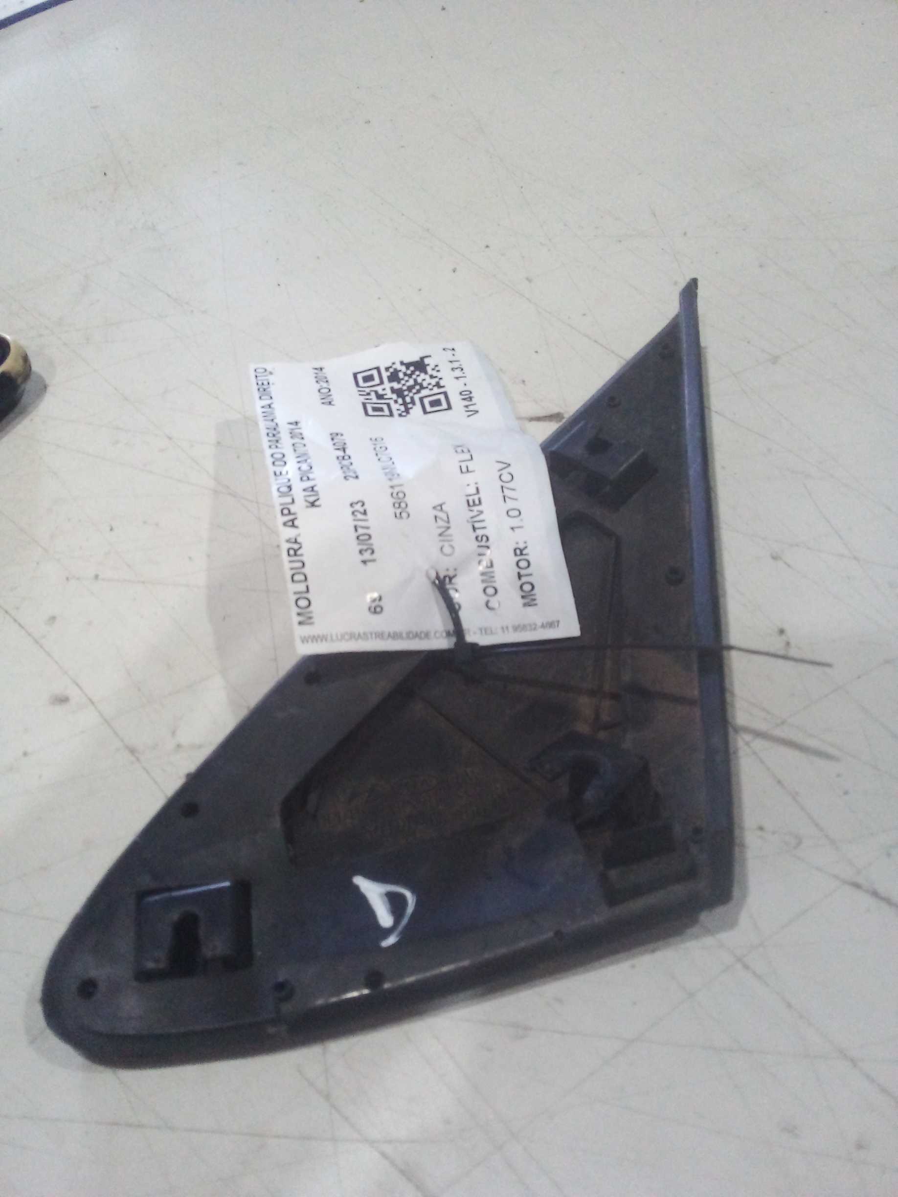 MOLDURA APLIQUE DO PARALAMA DIREITO KIA PICANTO 2014 2