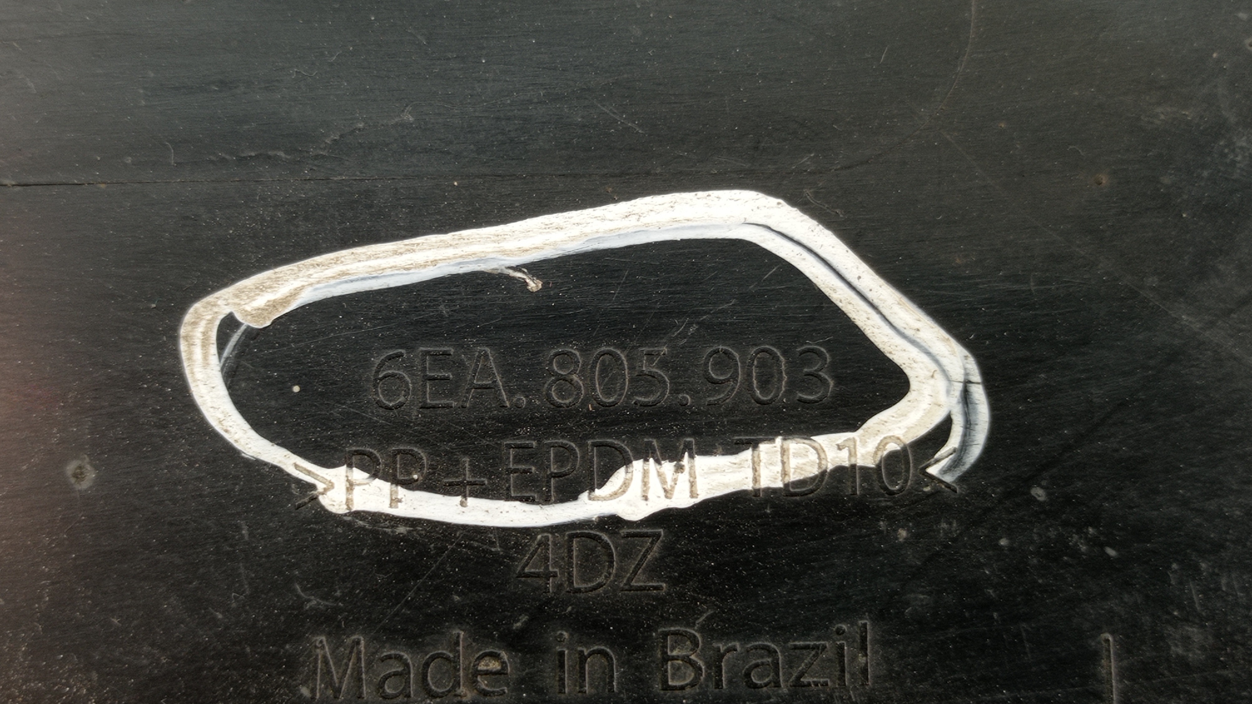 Spoiler Parachoque Dianteiro Polo 2018 Virtus Original Vw 3