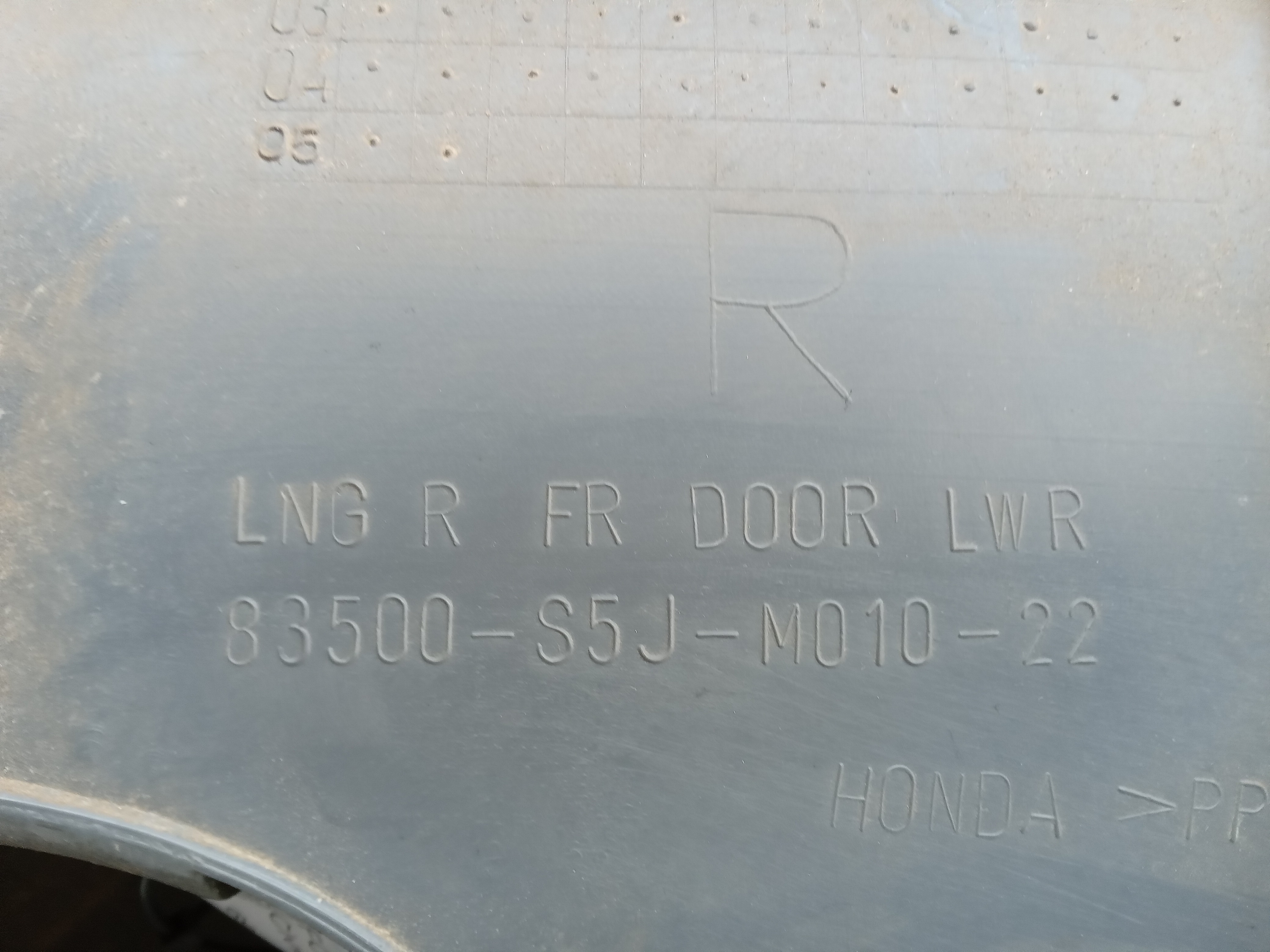 FORRO PORTA DIANT LD Honda Civic lx 2005 3