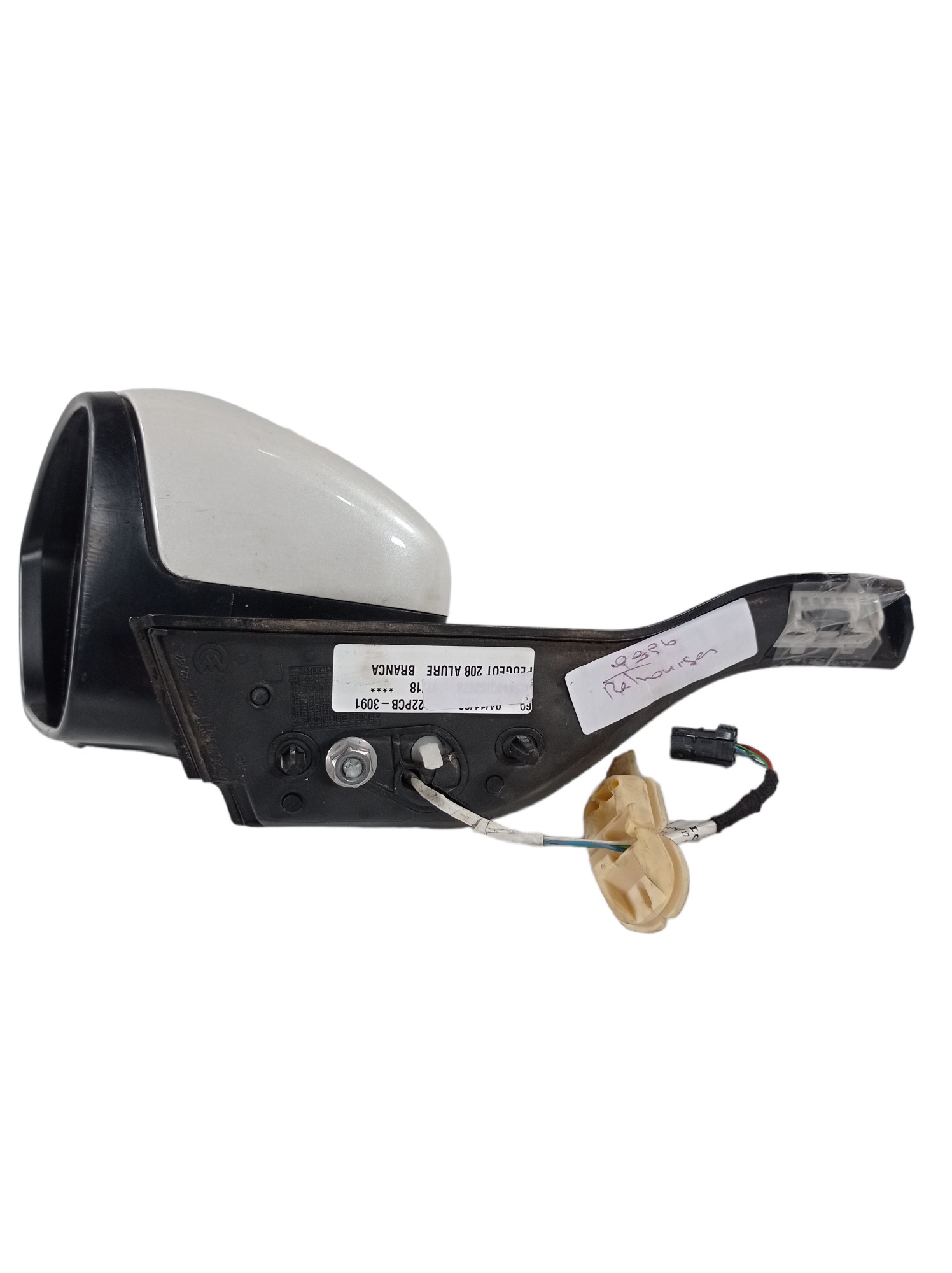 Retrovisor Elétrico Esquerdo Peugeot 208 Laure 2017 2018 2