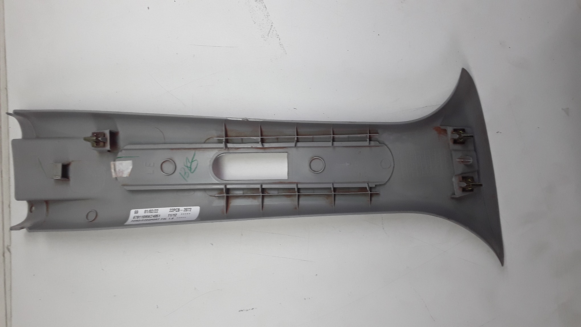 Moldura Superior Coluna Esquerda Cinza Ecosport 2011/12 5