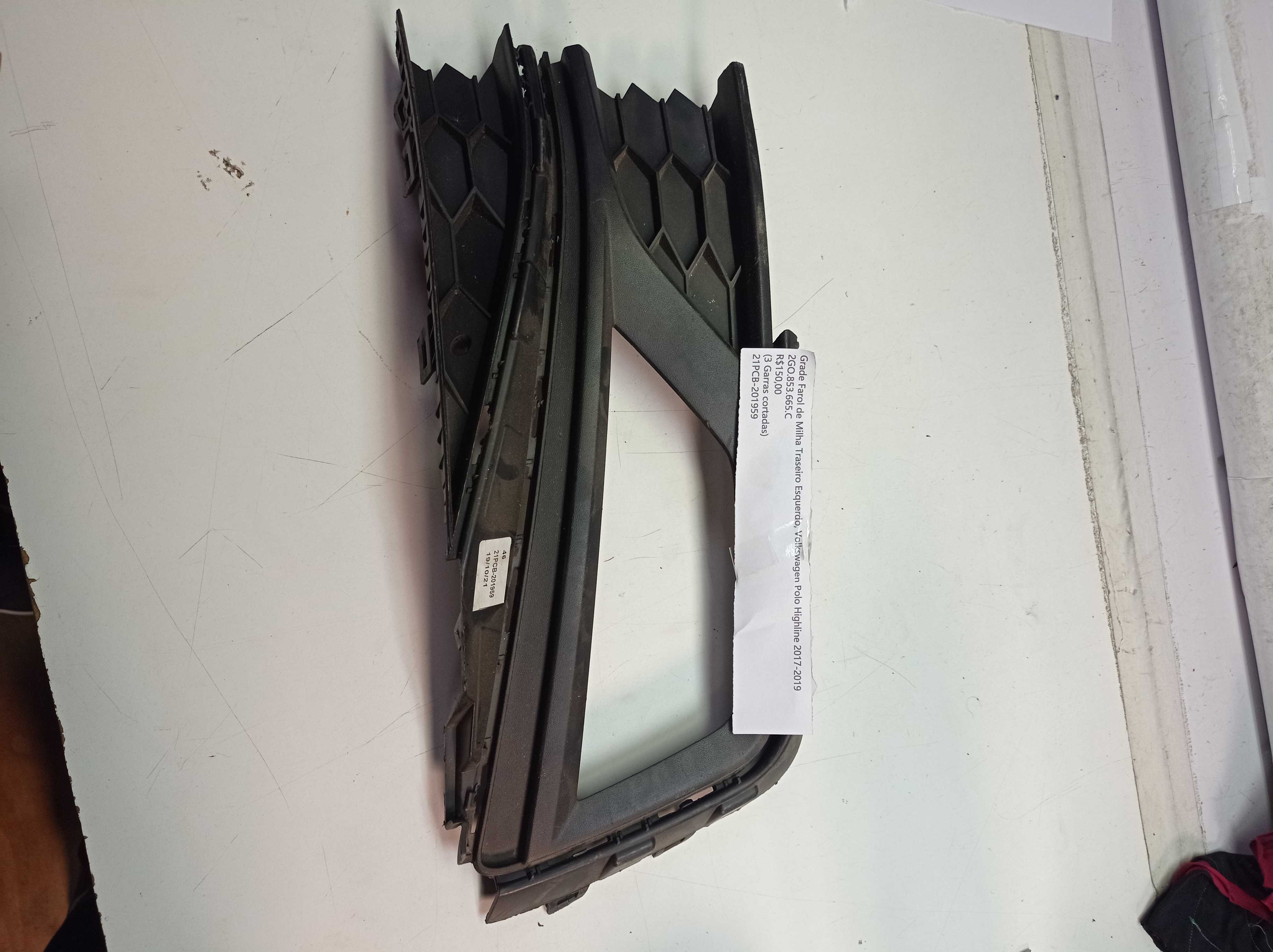 Grade Farol De Milha Traseira Esq Vw Polo 17 19 2go853665c 1