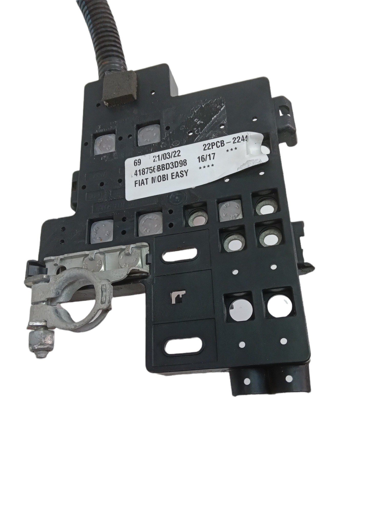 Suporte E Cabo Polo Bateria Fiat Argo 2016 C/tampa Original 5