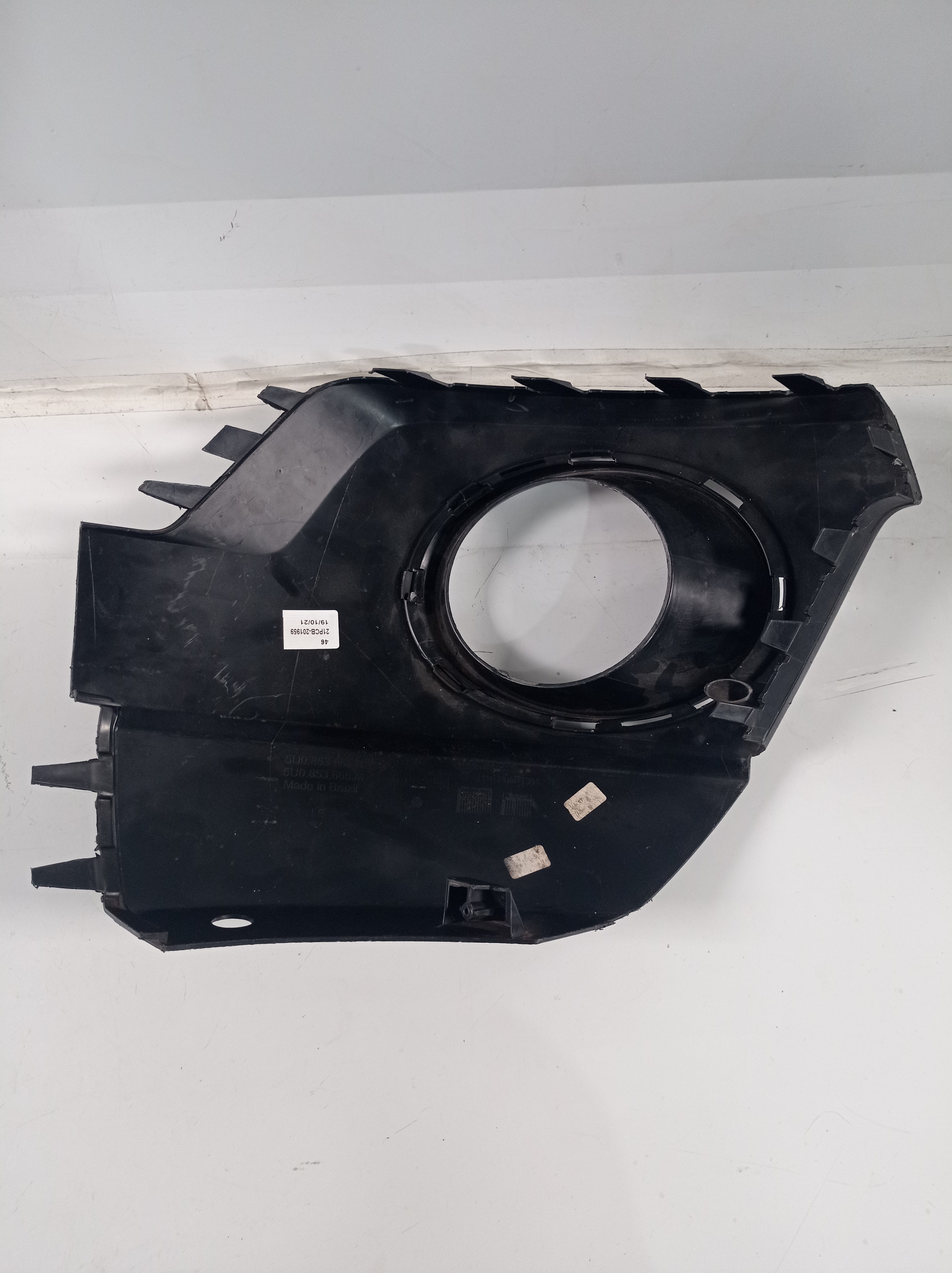5u0853665m Grade Farol Milha Esq Vw Gol Rallye 2012 2019 5