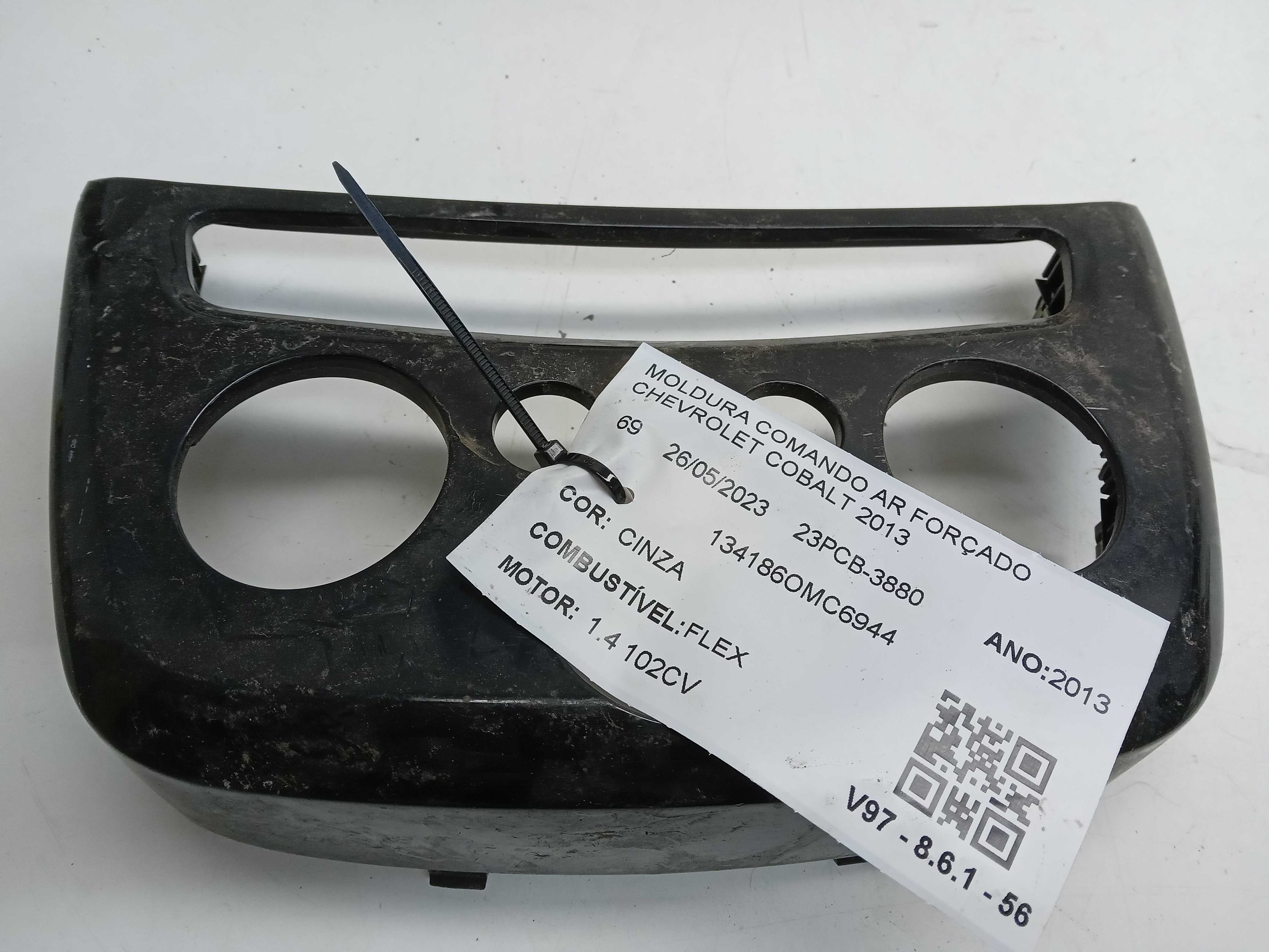 MOLDURA COMANDO AR FORÇADO CHEVROLET COBALT 2013 1