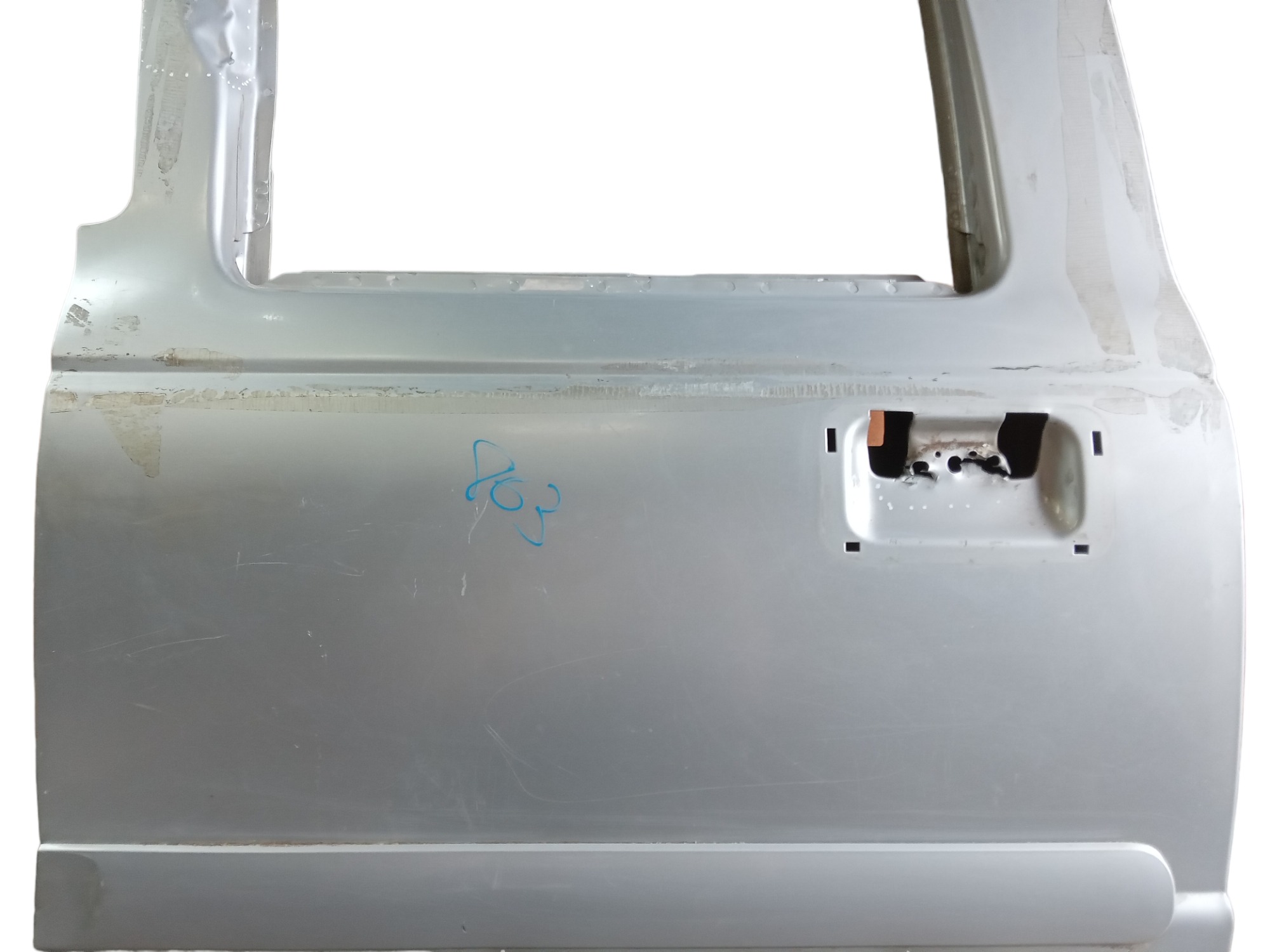 Porta Traseira Esquerda Ford Ranger 2009 Para Recuperar Traseira Esquerdo Prata 6
