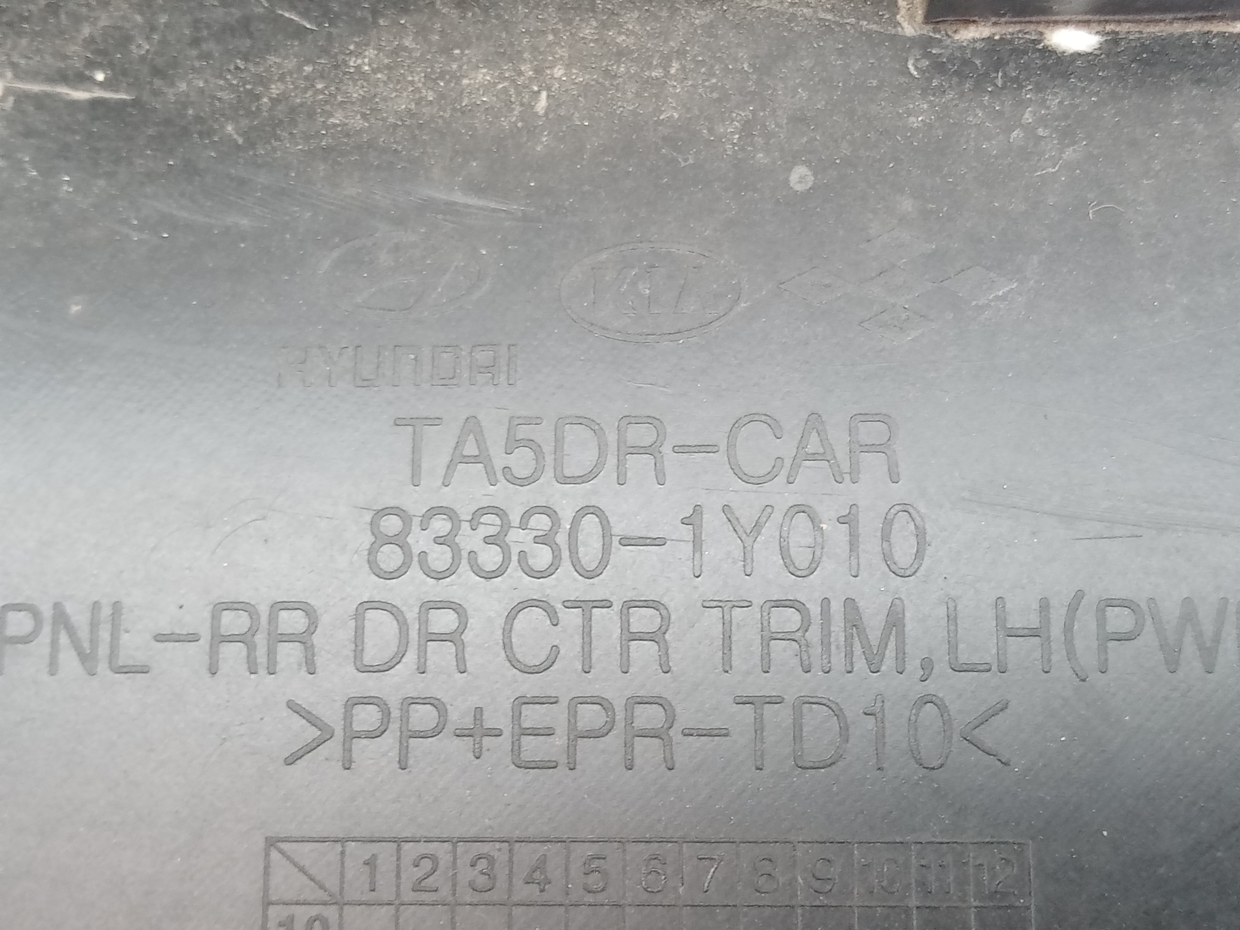 FORRO PORTA TRAS LE KIA PICANTO 2013 3