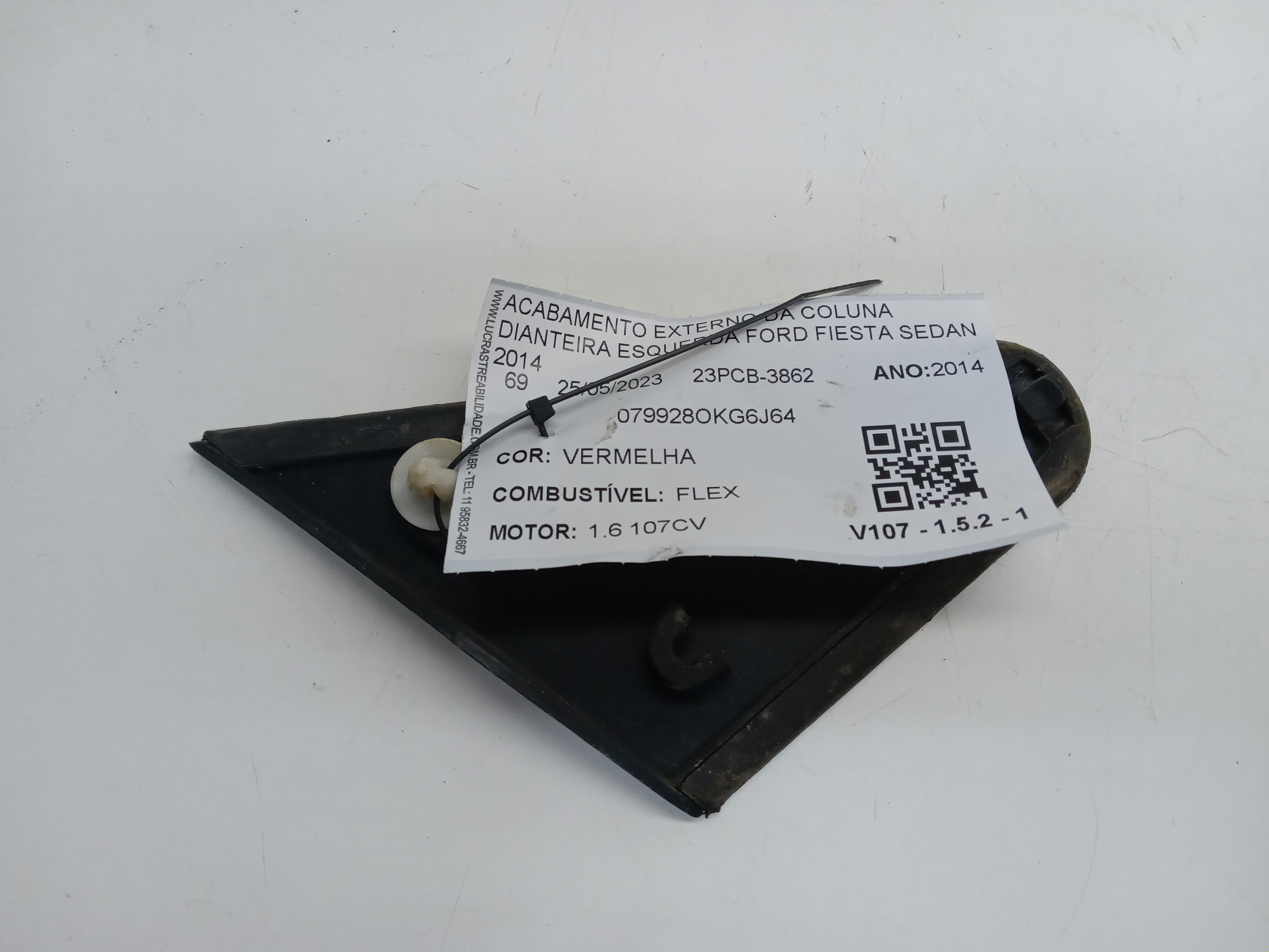 ACABAMENTO EXTERNO COLUNA DIANT LE FORD FIESTA 2014 2