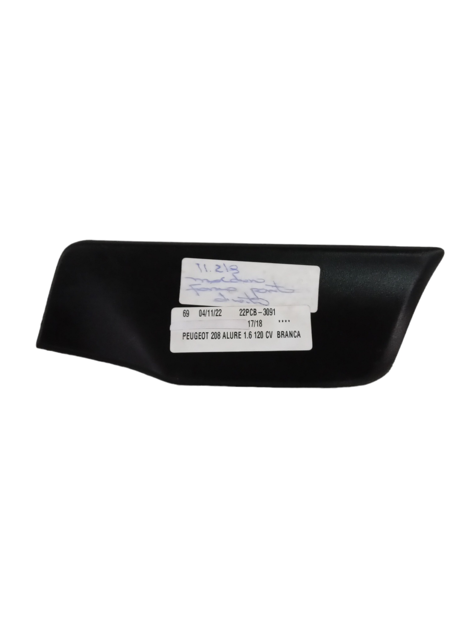 Moldura Forro Porta Direito Peugeot  208  2008-2016 Preto