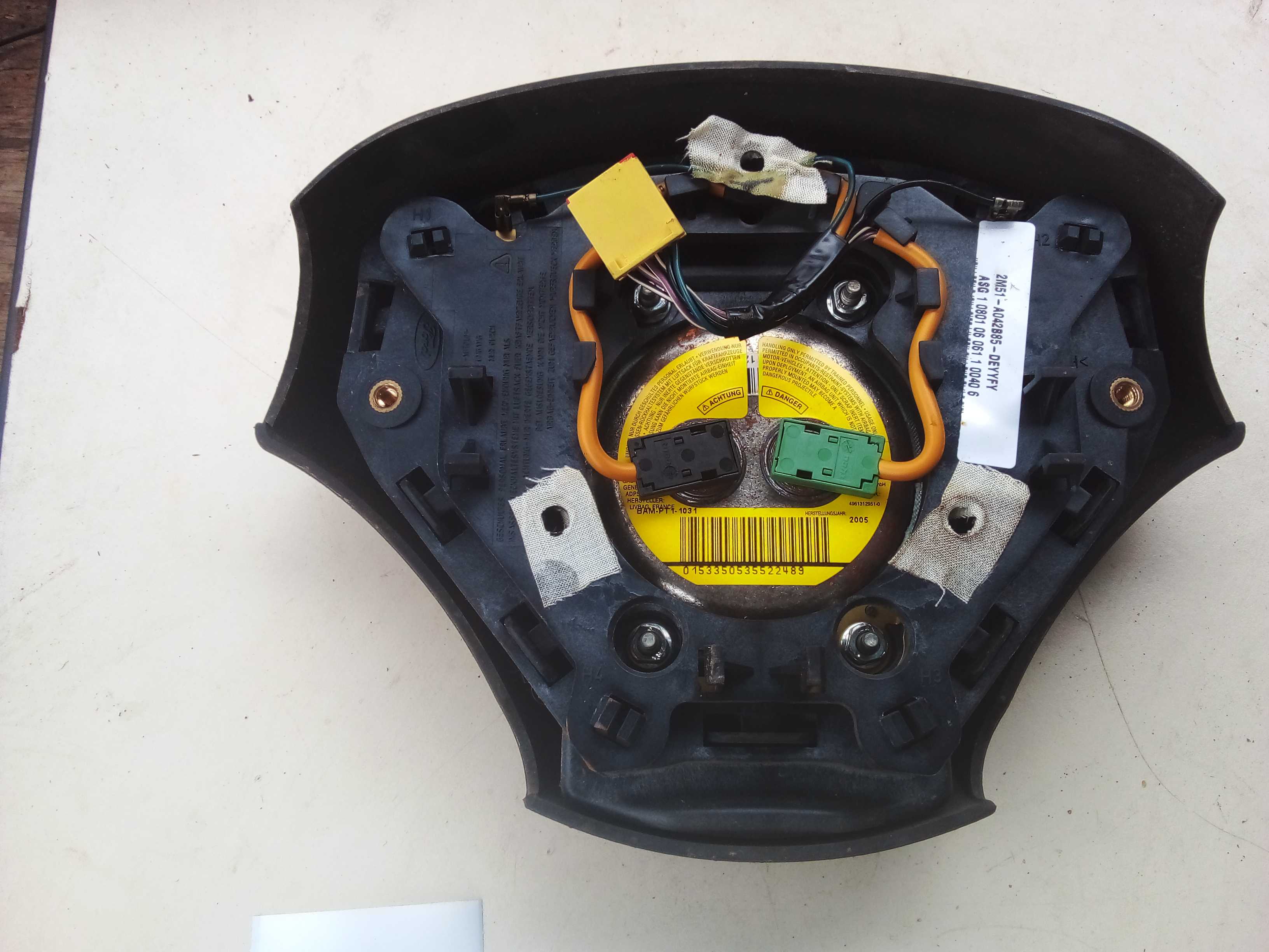 BOLSA AIR BAG VOLANTE FOCUS 2010 2