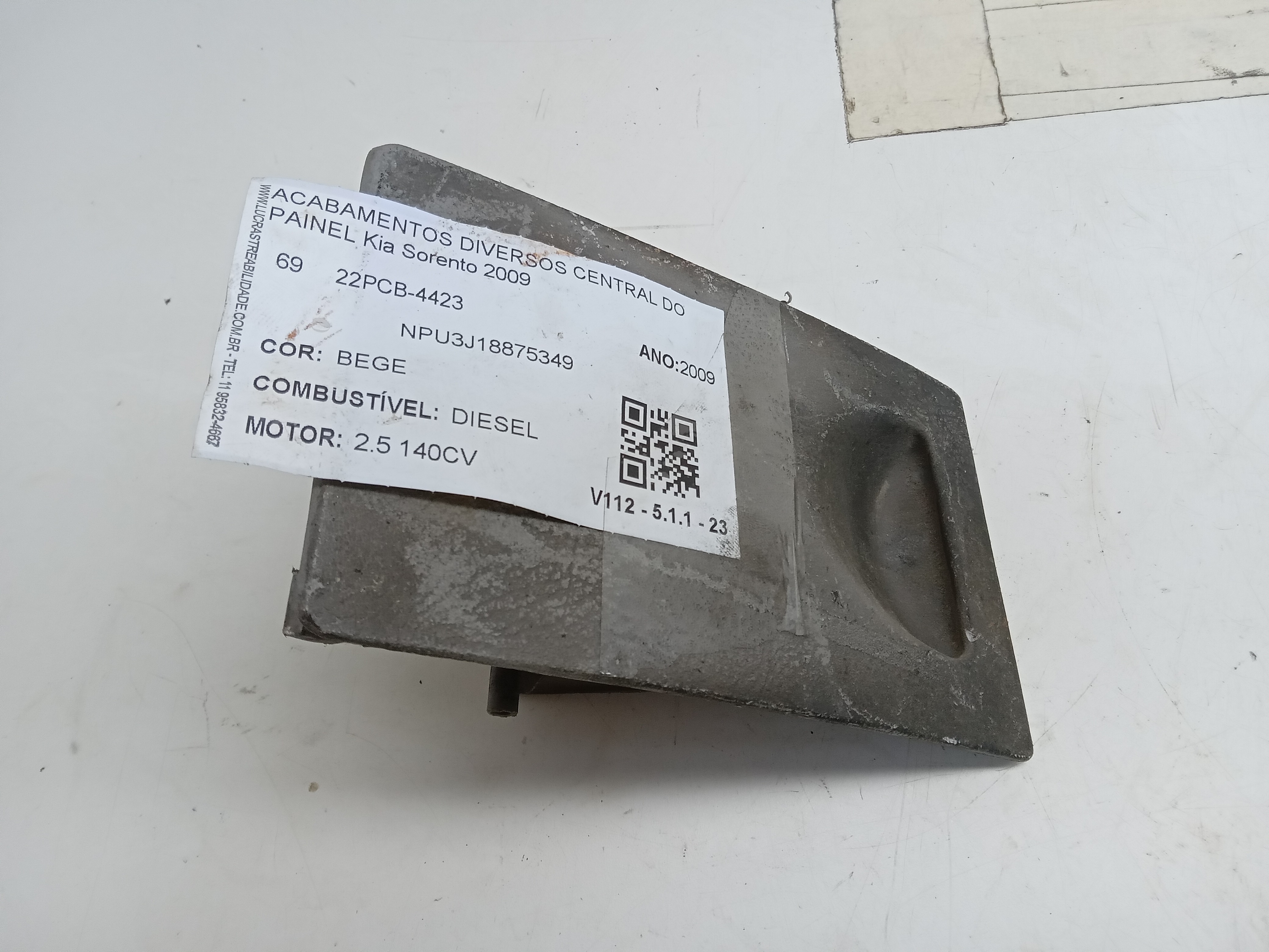 PORTA OBJETOS Kia Sorento 2009
