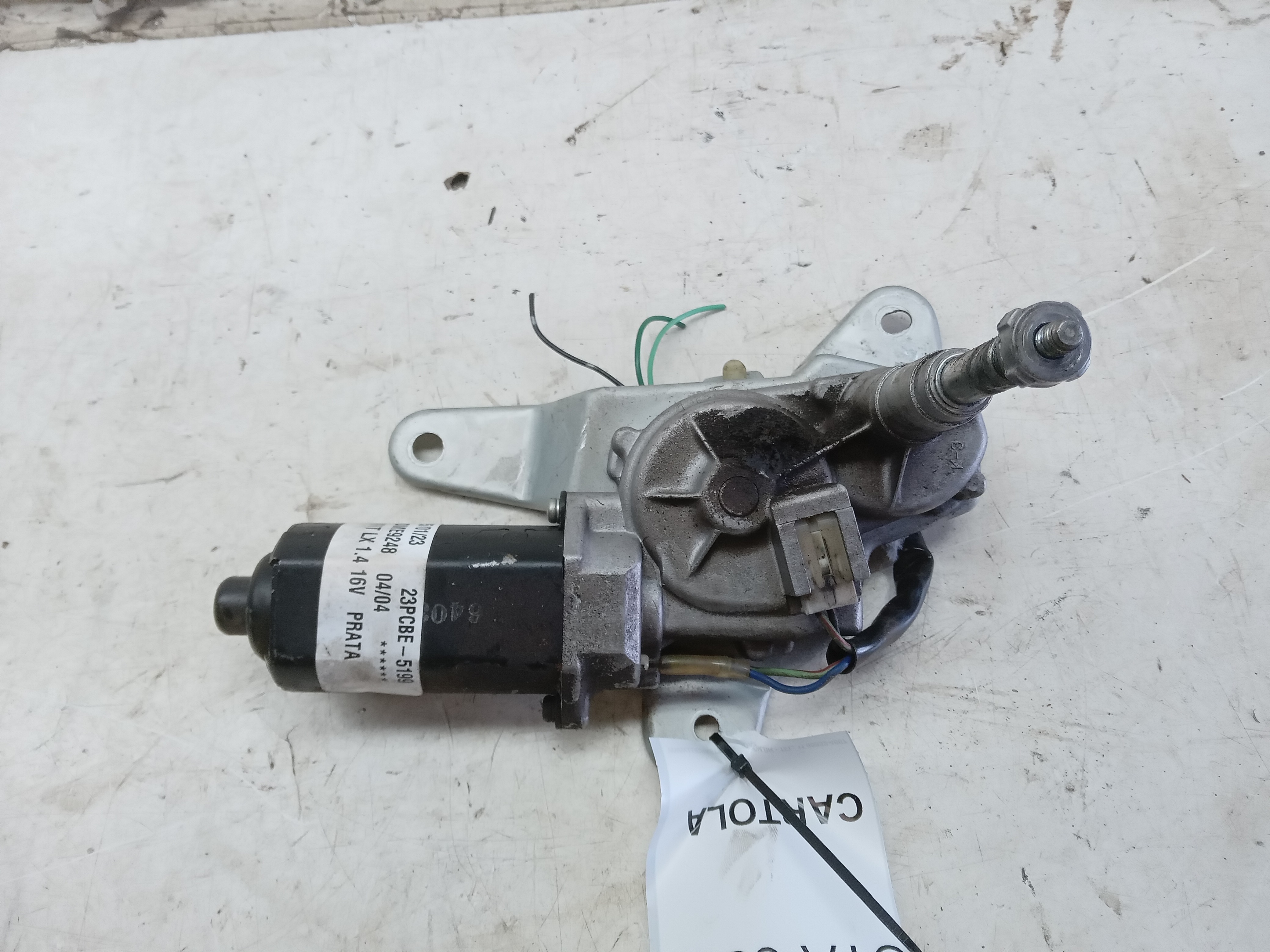MOTOR LIMPADOR TAMPA TRASEIRA HONDA FIT 2004 1