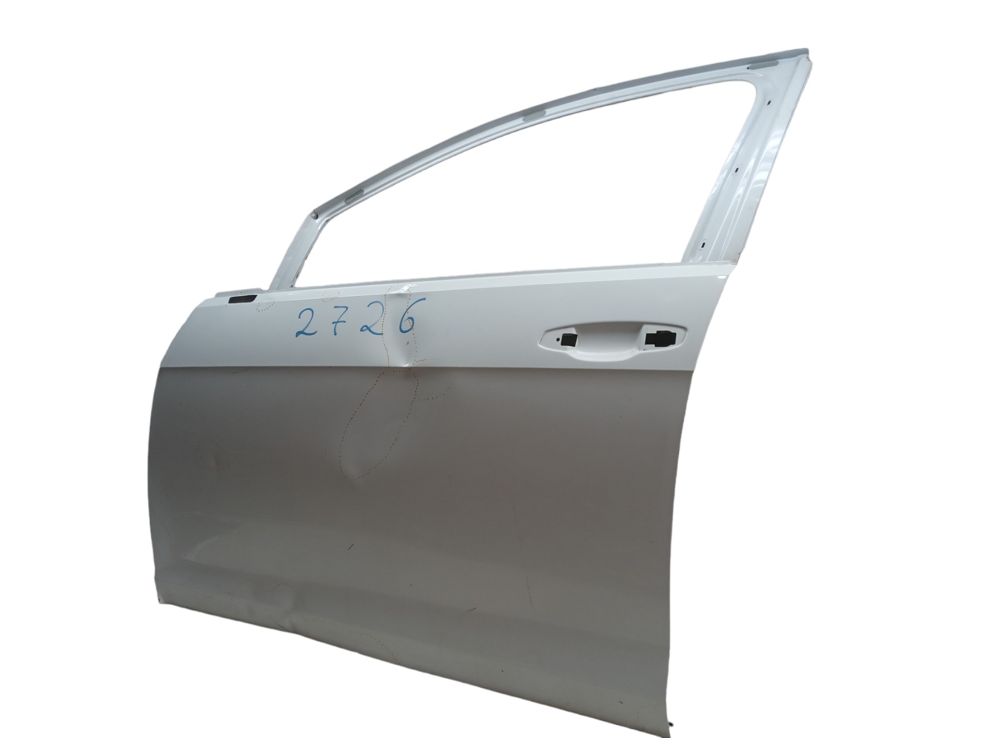 Porta Dianteira Esquerda Volkswagen Golf 2014 Para Recuperar Dianteira Esquerdo Branca 2